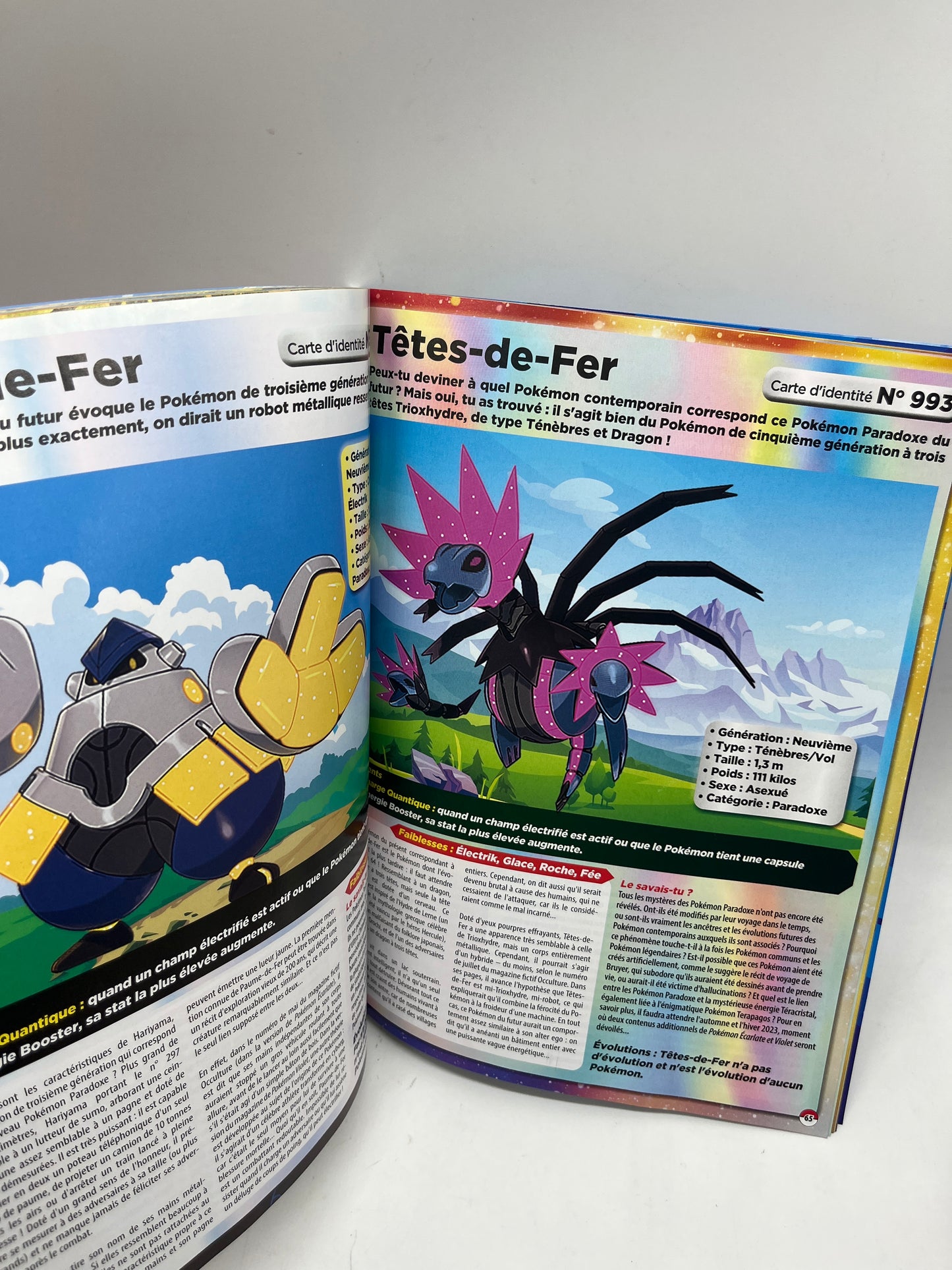 Livre d’activité Magazine Le Guide dès Pokémon de la région de Paldéa Neuf