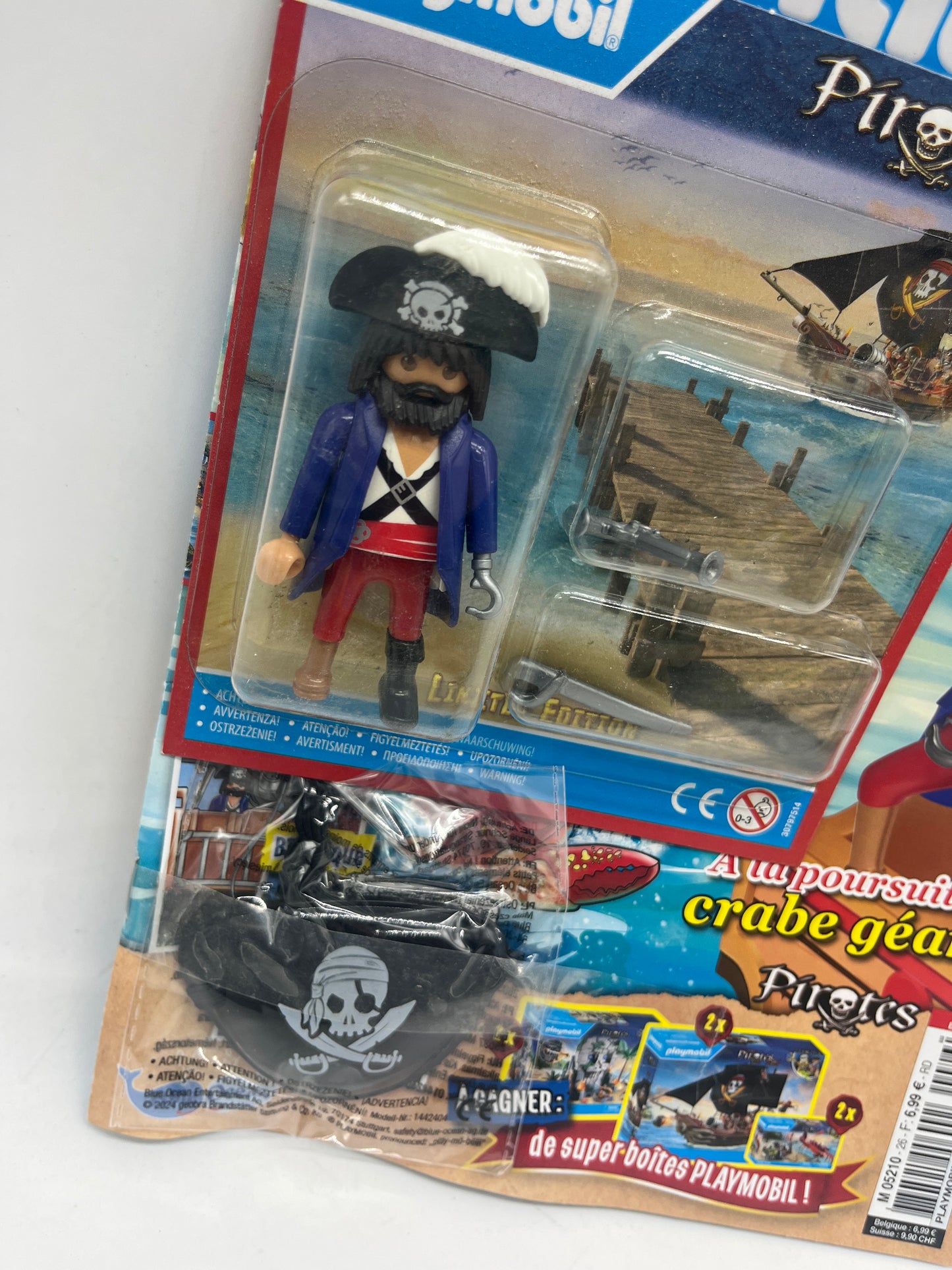 Livre D’activité magazine Playmobil mag presse avec sa figurine Steven le pirate jamais ouvert Neuf