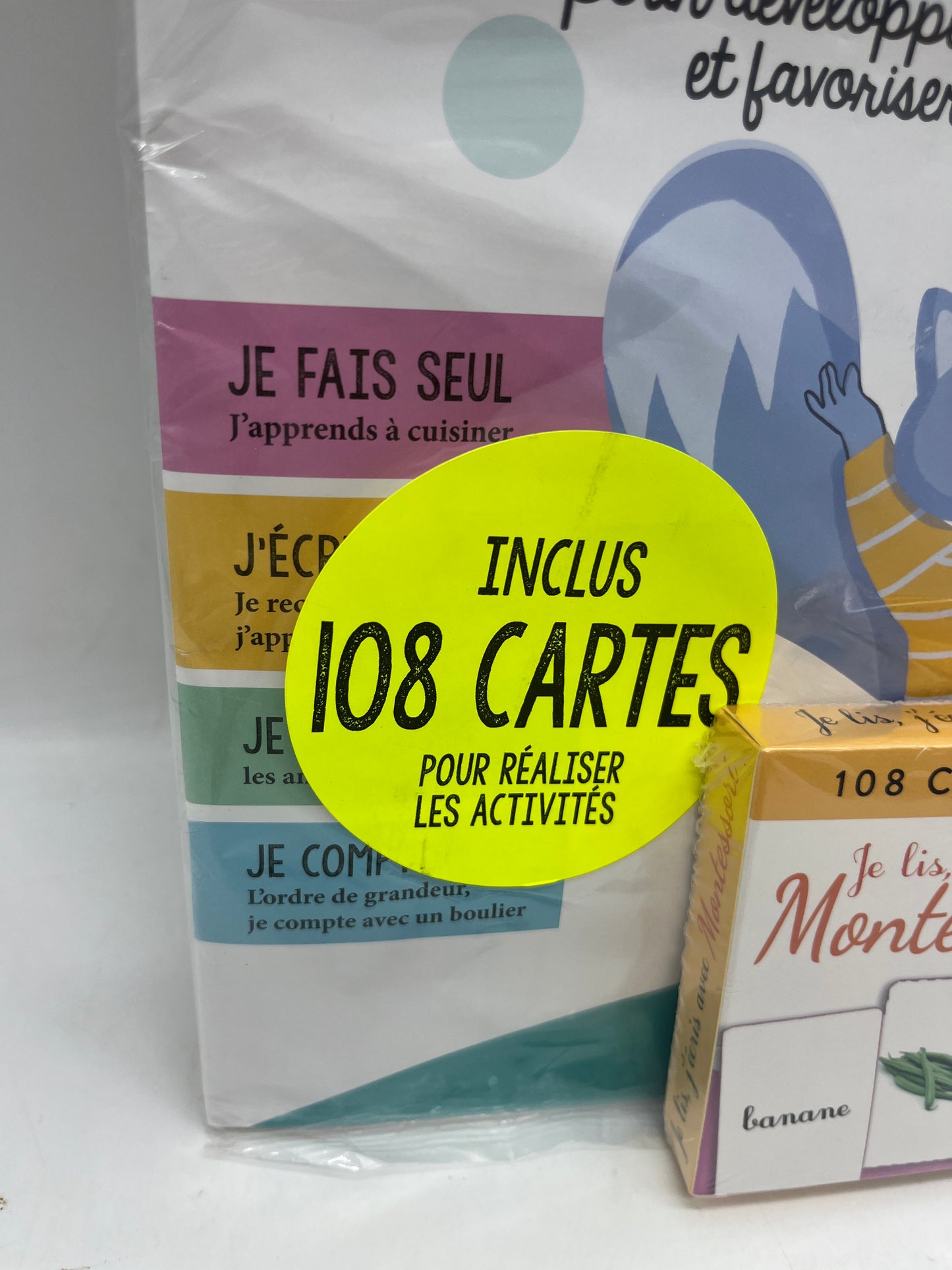 Magazine livre d’activité 35 activités à faire seul Montessori 3à 6 ans avec ces 108 cartes j’écris je lis Neuf ! Format A4