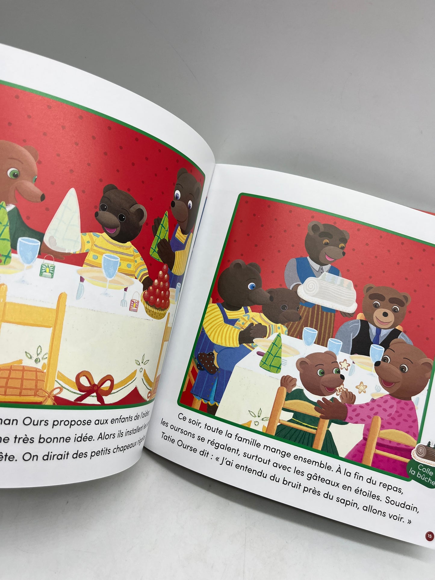 Livre d’activité magazine Les grandes histoires de Petit Ours Brun thème En attendant Noël Neuf !