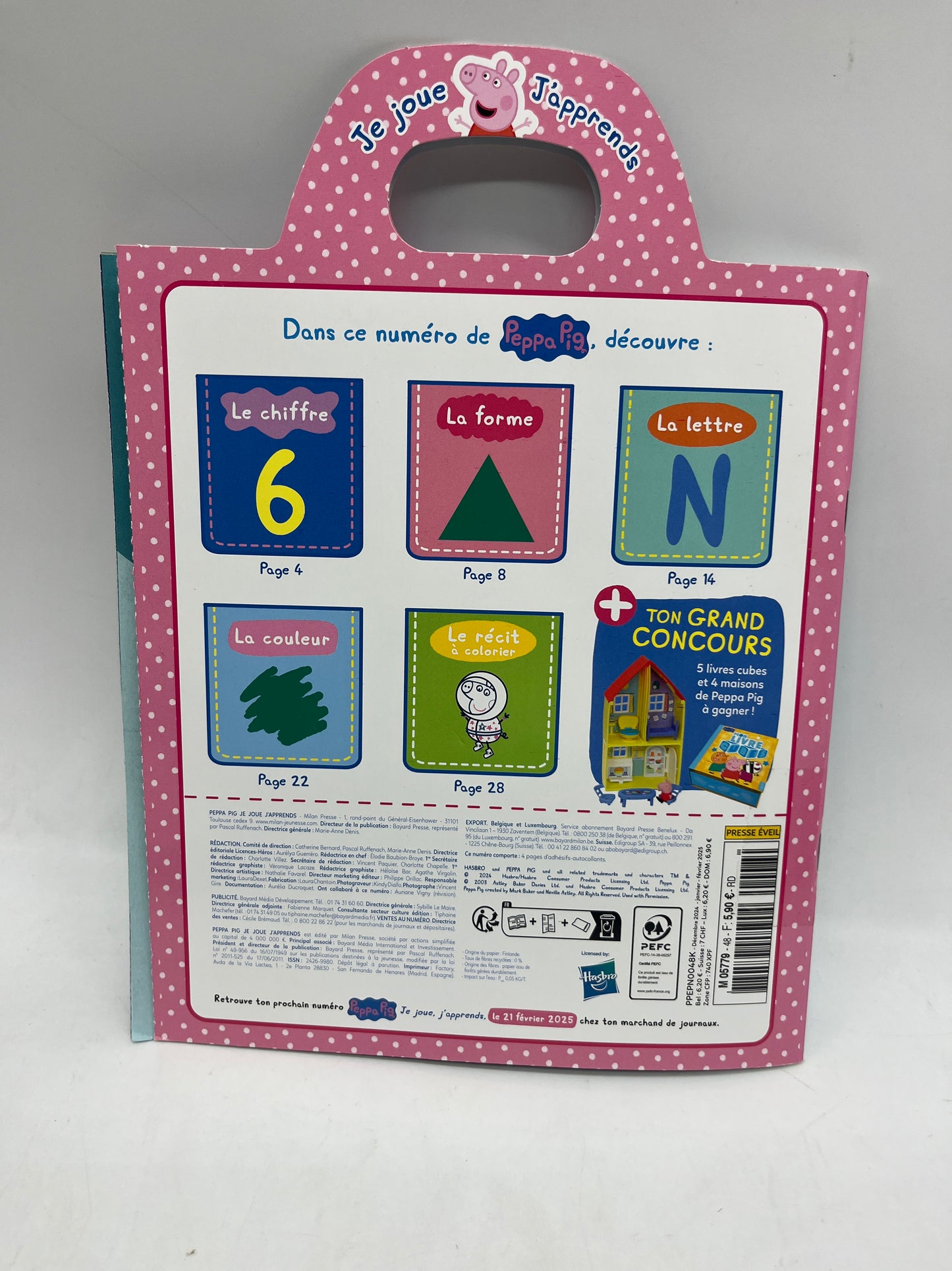 Livre d’activités Magazine Je Joue j’apprends Peppa pig Mon année de maternelle 80 gommettes couleur lettre chiffres numéro 48 Neuf