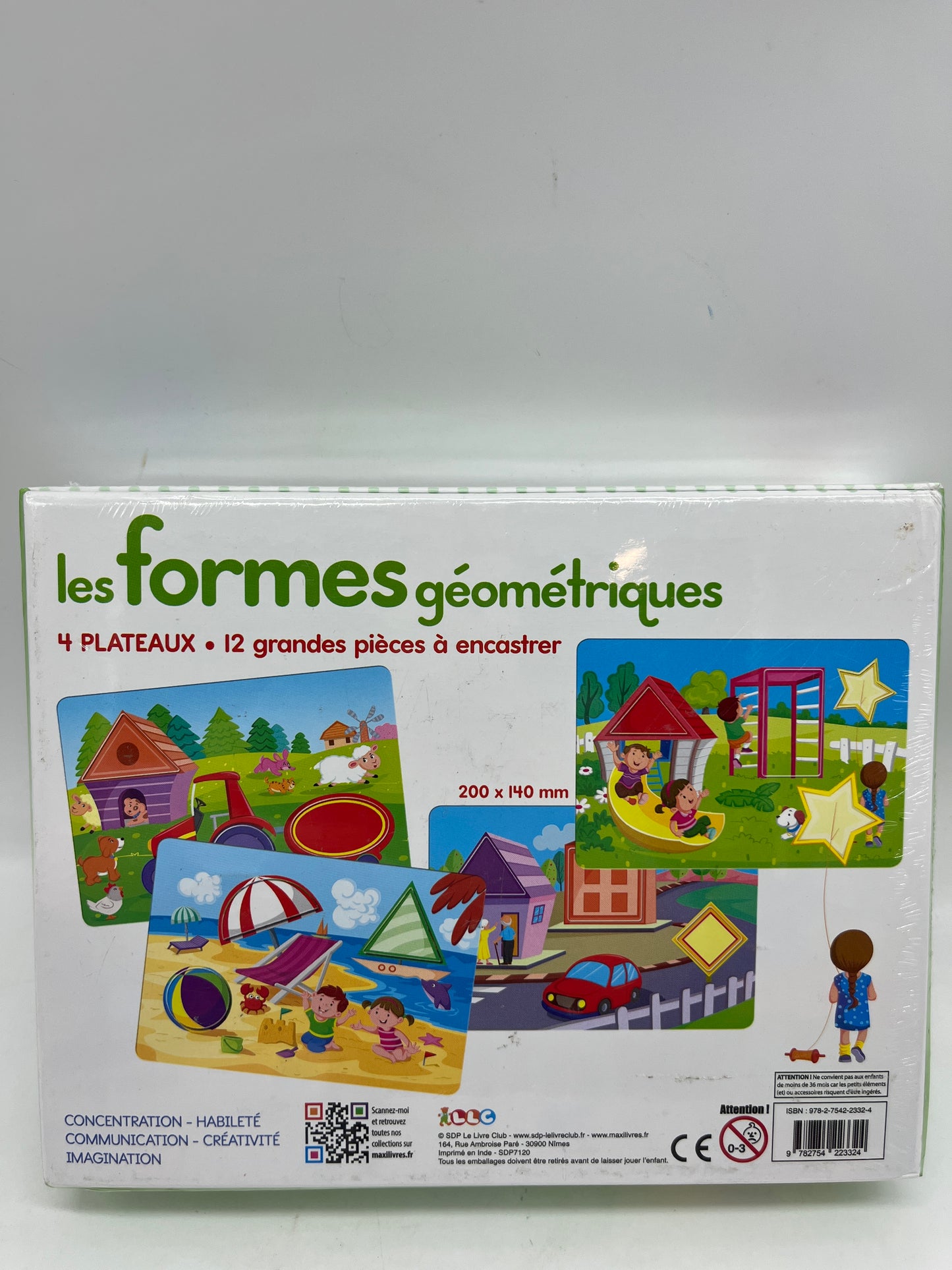 Jeu de société Les formes géométriques Jeu de concentration et observation Neuf