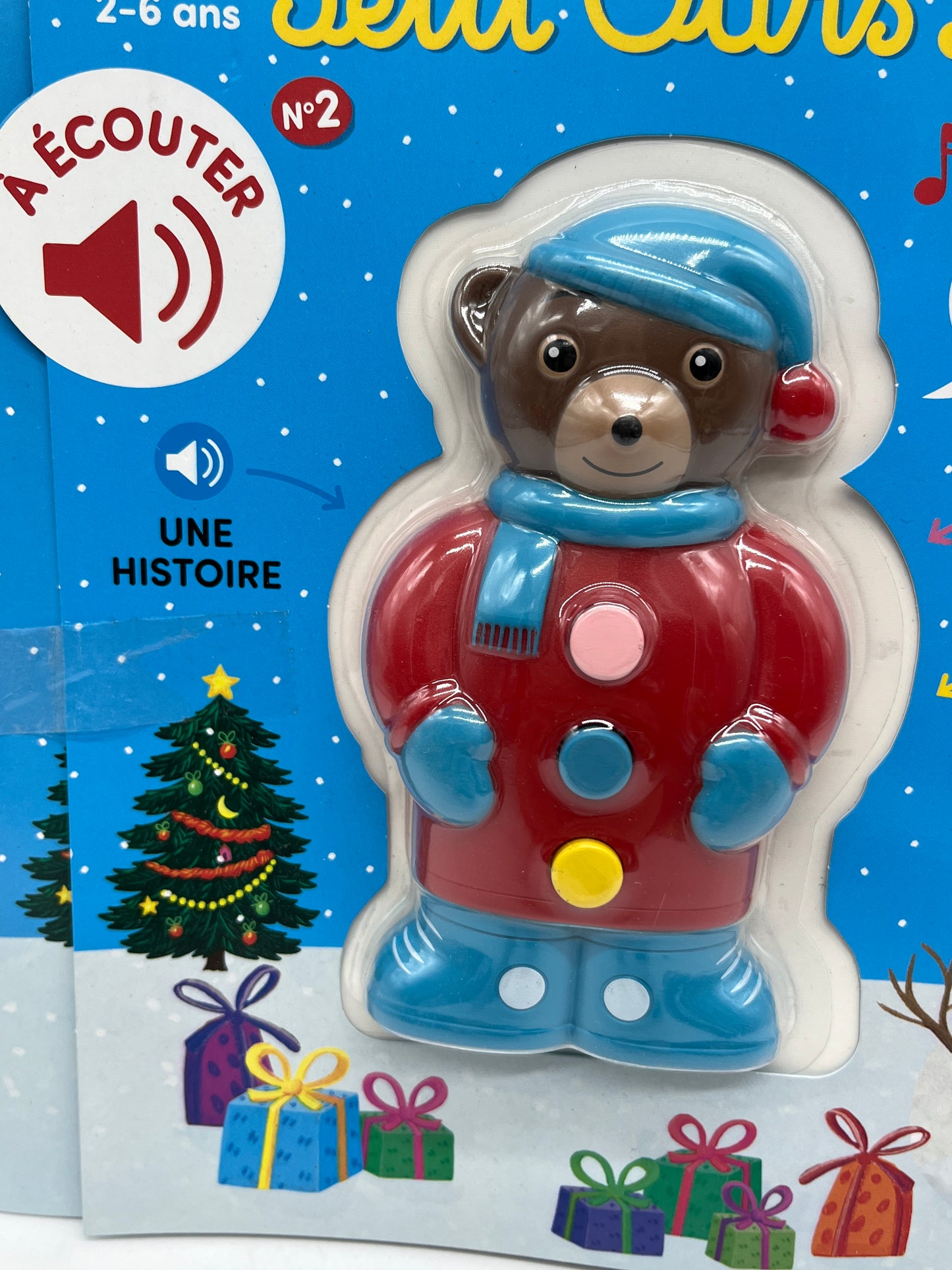Livre d’activité magazine Les grandes histoires de Petit Ours Brun special Noël avec sa figurine Haut-parleur Neuf !
