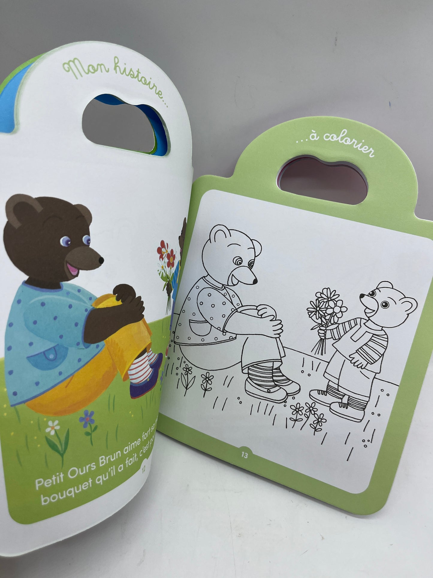 Livre d’activité Magazines Je colorie avec Petit ours brun thème Printemps Neuf
