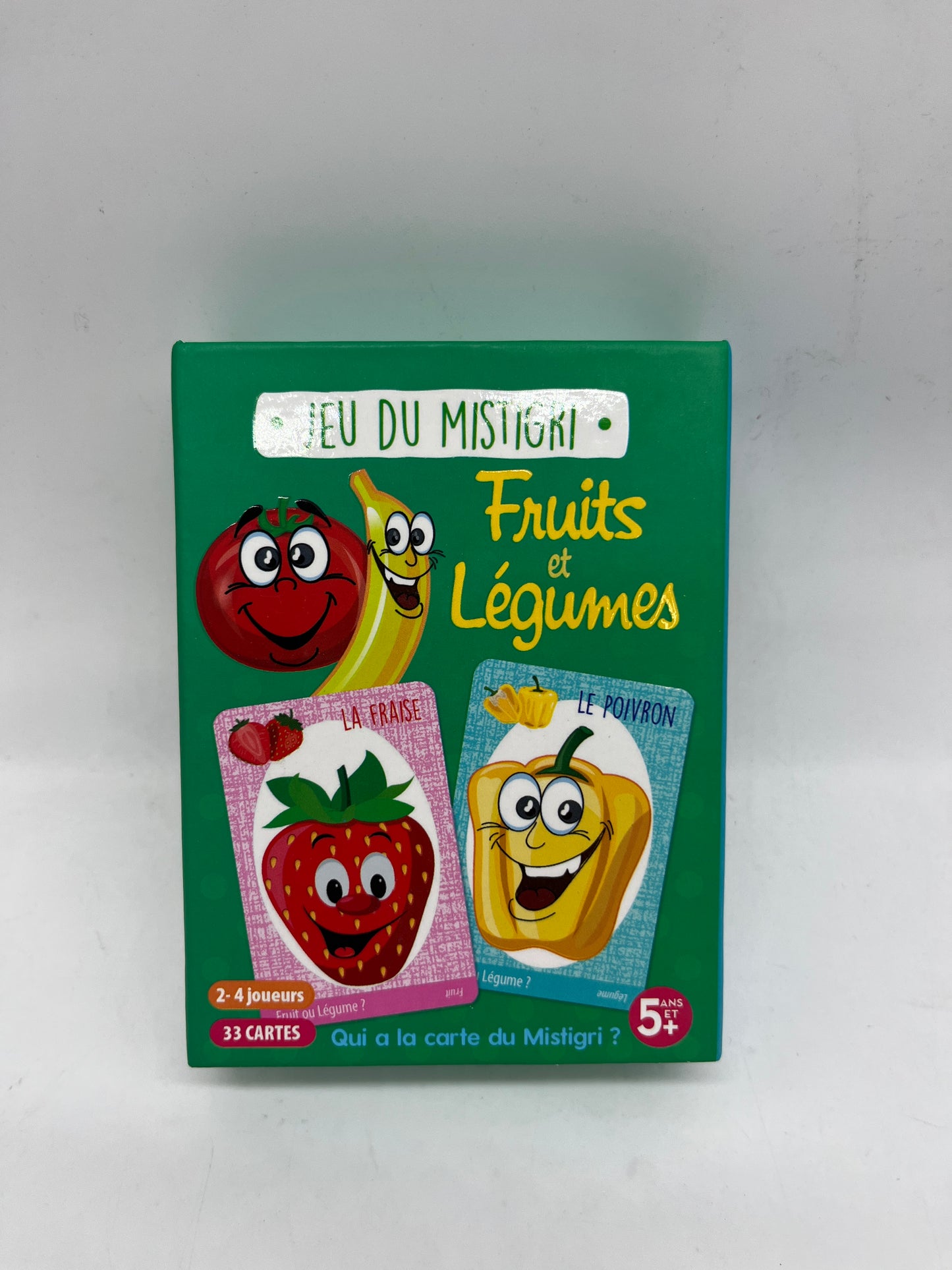 Jeu de société Jeu Mistigri Fruits et Légumes avec ses 33 cartes ! Jeu de stratégie malice et mémoire Neuf