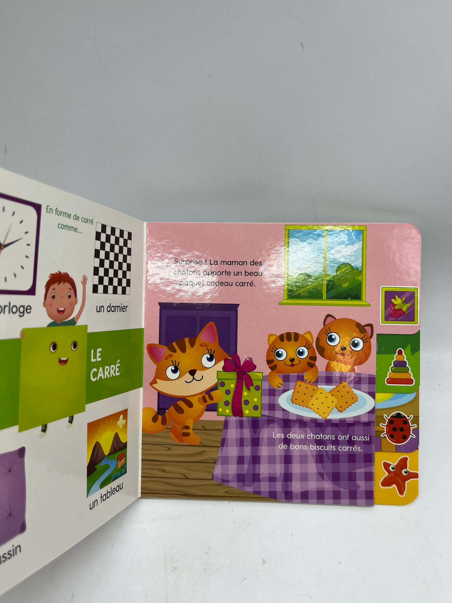 Livre apprends en t’amusant thème les Formes livre cartonné Neuf