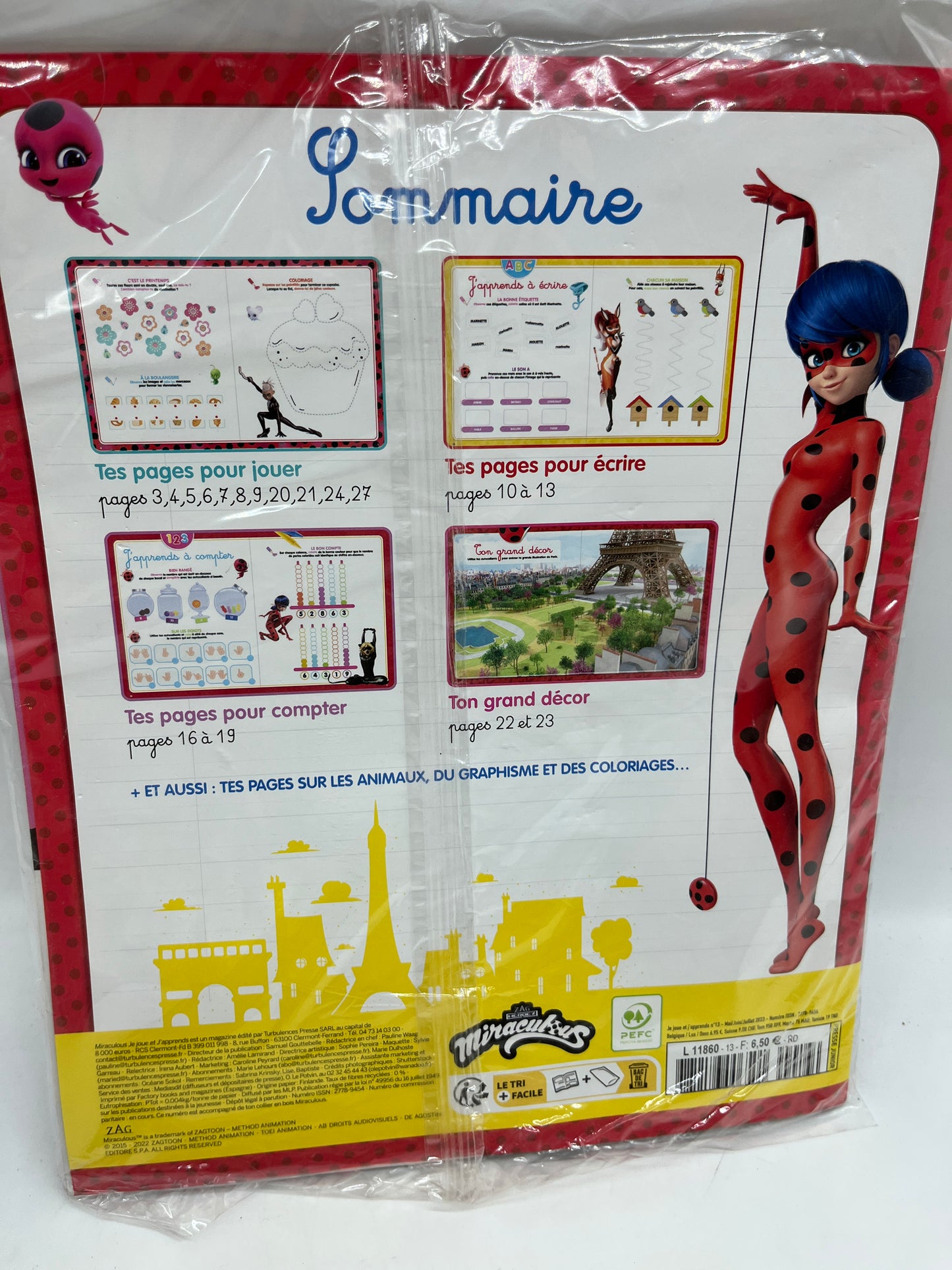 Livre d’activité magazines Disney Miraculous avec son porte clefs Je joue J'apprends spécial Maternelle Neuf