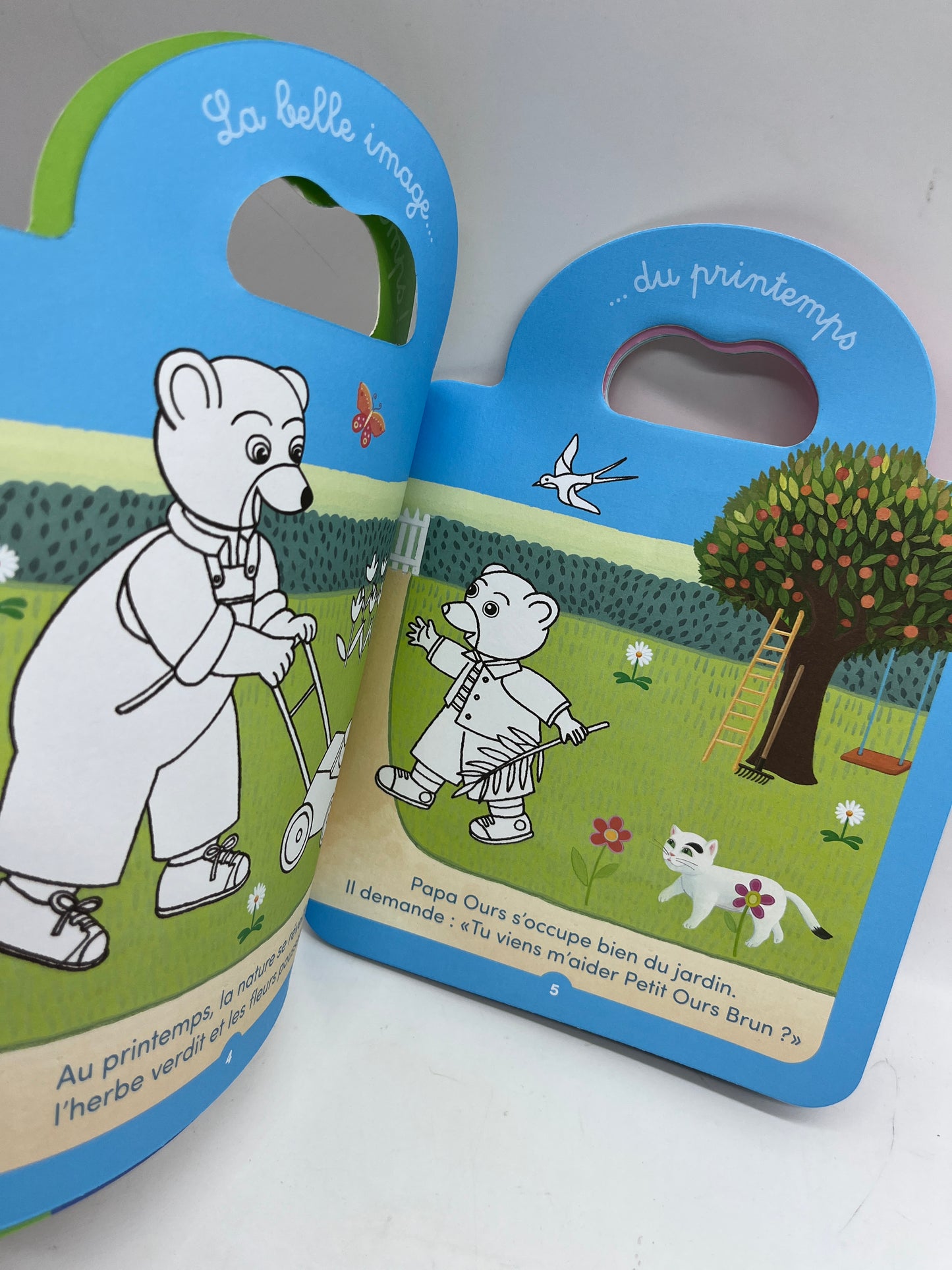 Livre d’activité Magazines Je colorie avec Petit ours brun thème Printemps Neuf