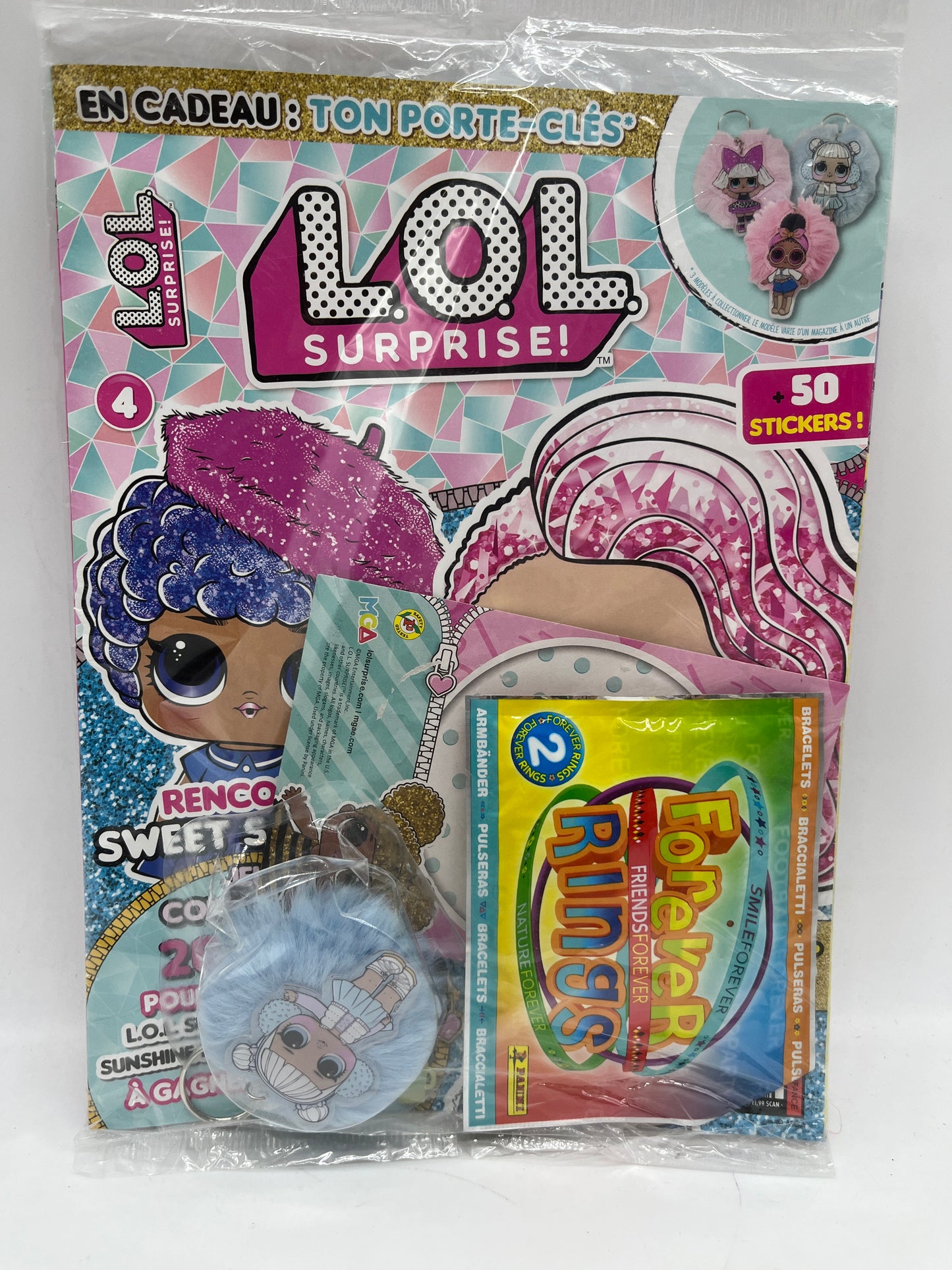 Livre d’activité Magazine disney LOL surprise avec son porte clefs pompomNeuf