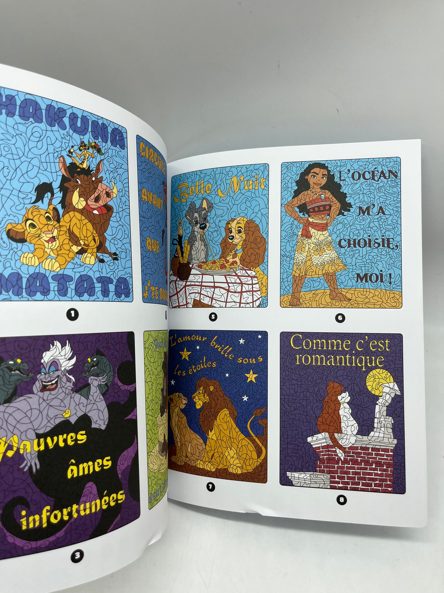 Livre d’activités les ateliers Coloriages magique à colorier Disney tes héros préférés modèle message caché Neuf