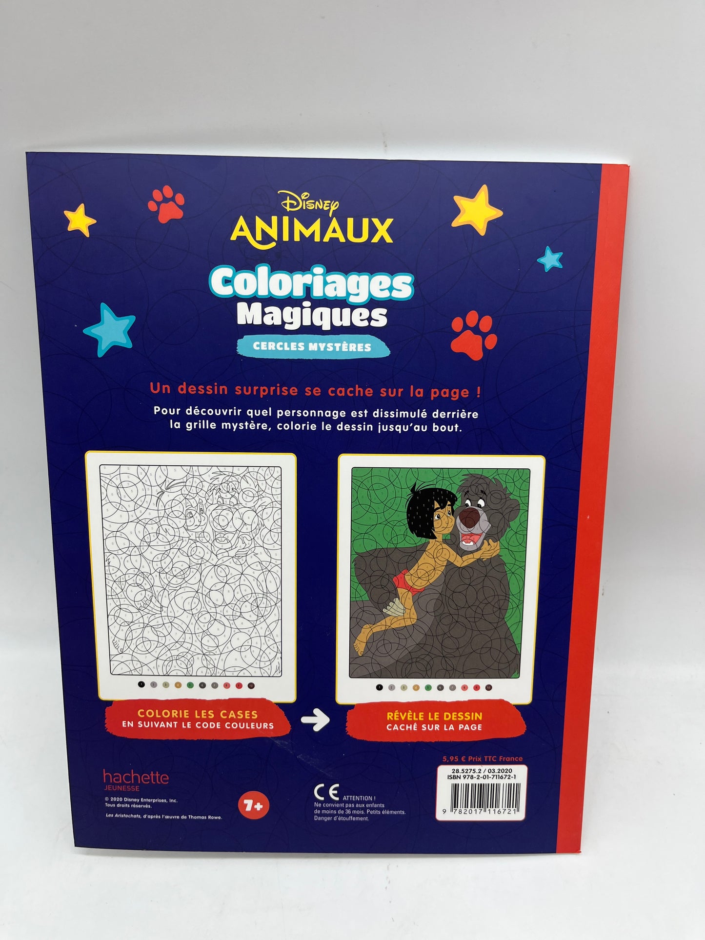 Livre d’activités les ateliers Coloriages magique à colorier Disney tes héros préférés modèle cercle mystère Neuf