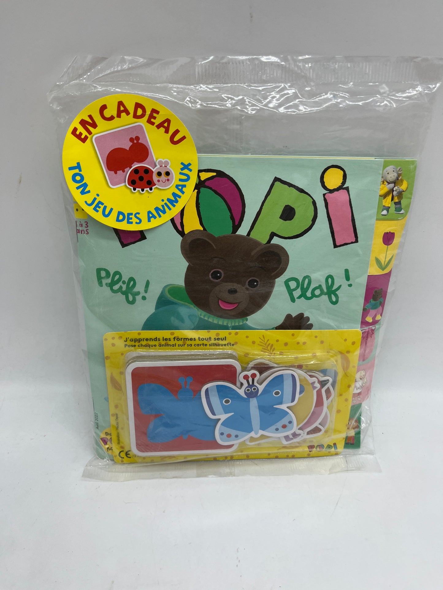 livre d’activité Magazine POPI spécial printemps avec son jeu de forme Neuf !