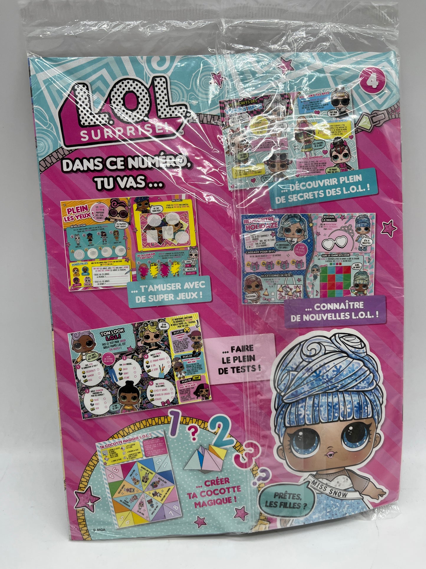 Livre d’activité Magazine disney LOL surprise avec son porte clefs pompomNeuf
