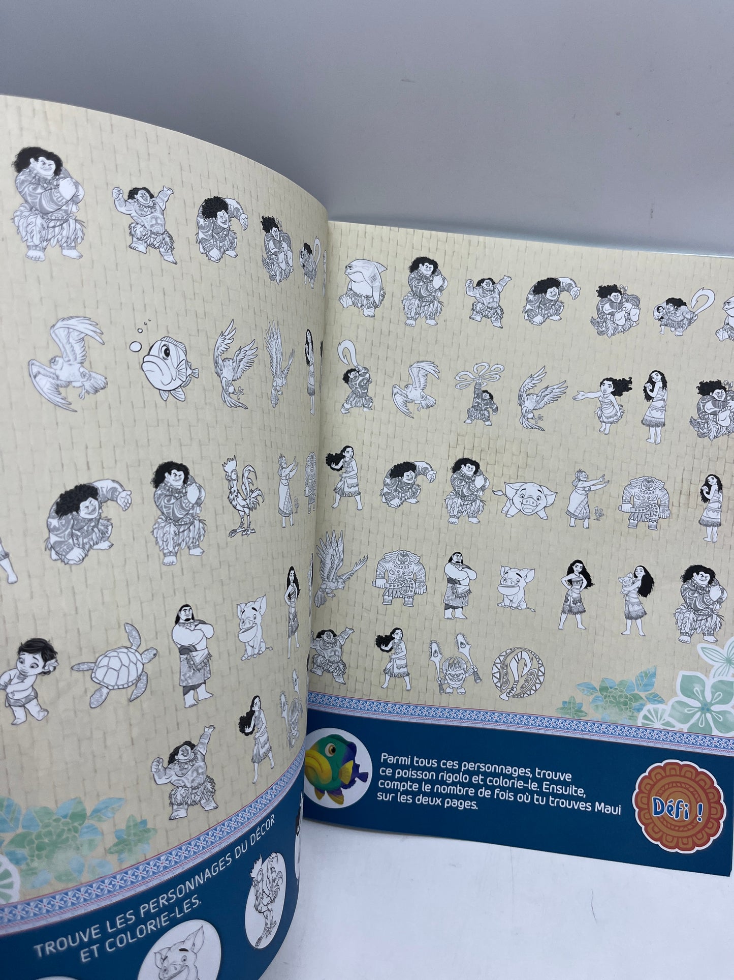 livre Cherche et trouve colorie thème Disney Princesse Vaisna à colorier Neuf
