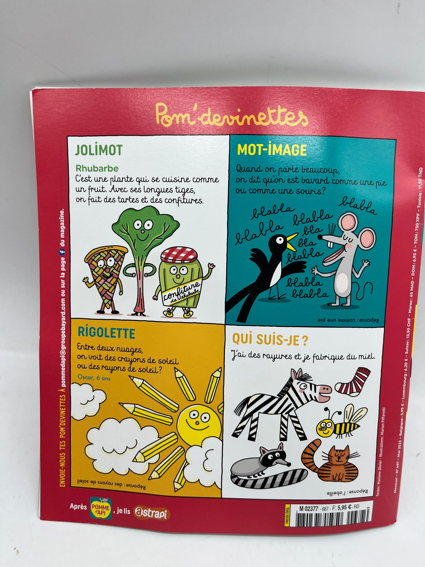 livre d’activité Magazine Pomme d'api Drôle de pirate avec son jeu de mosaïque Neuf !