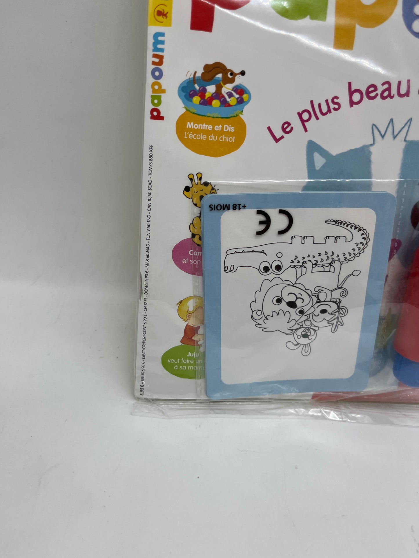 livre d’activité Magazine Papoum avec ces 4 coloriages Magiques et son stylo à eau Neuf !