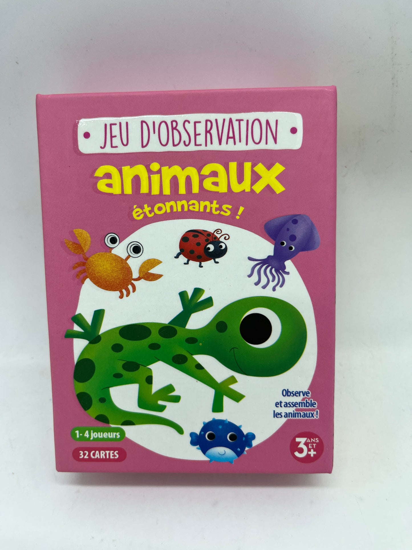 Jeu de société Jeu d’observation Modèle dans les animaux étonnant avec ces 32 cartes ! Jeu de concentration rapidité et observation Neuf