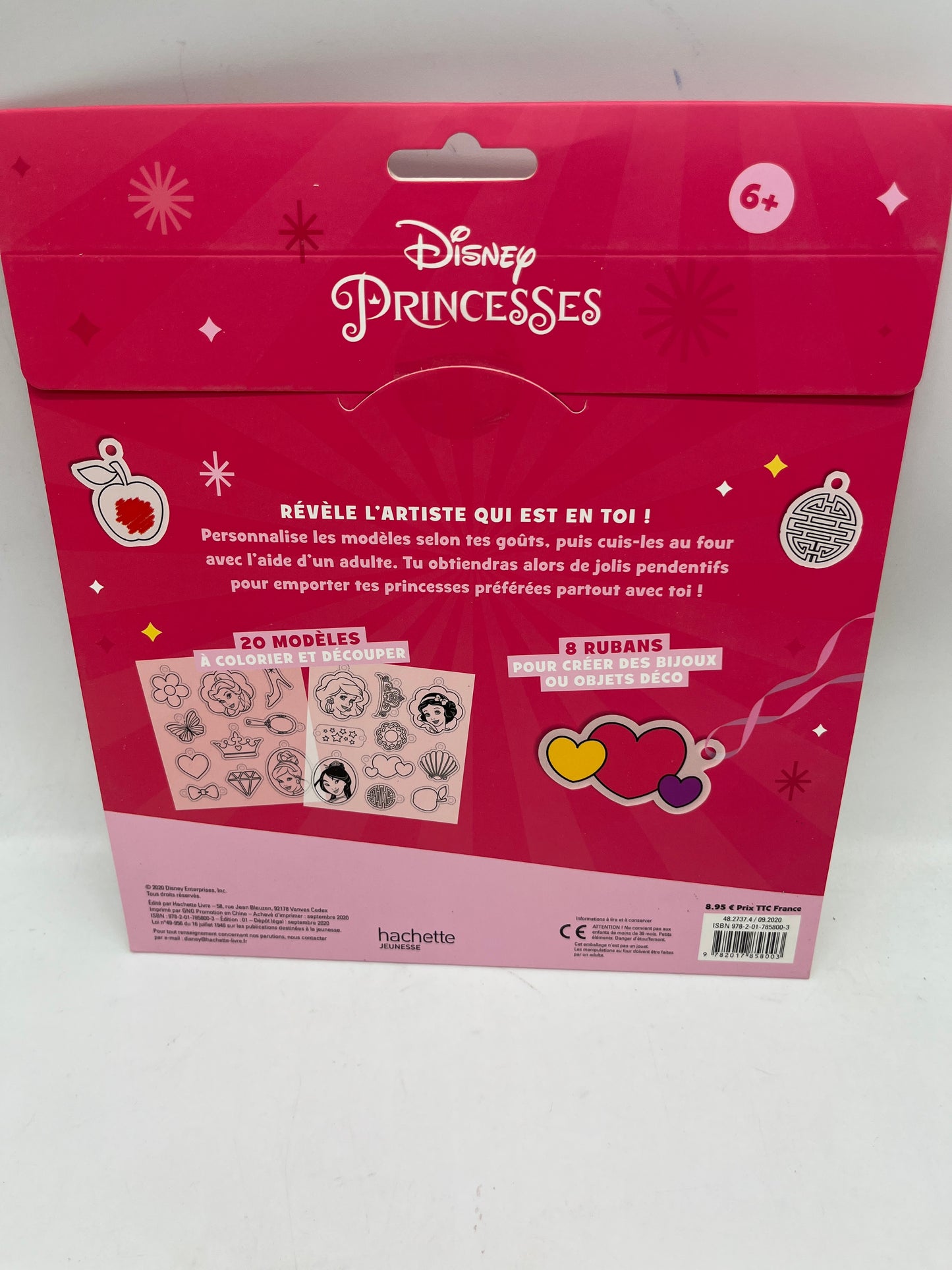 pochette d’activité les ateliers plastiques magiques créer tes bijoux Disney spécial princesses Neuf