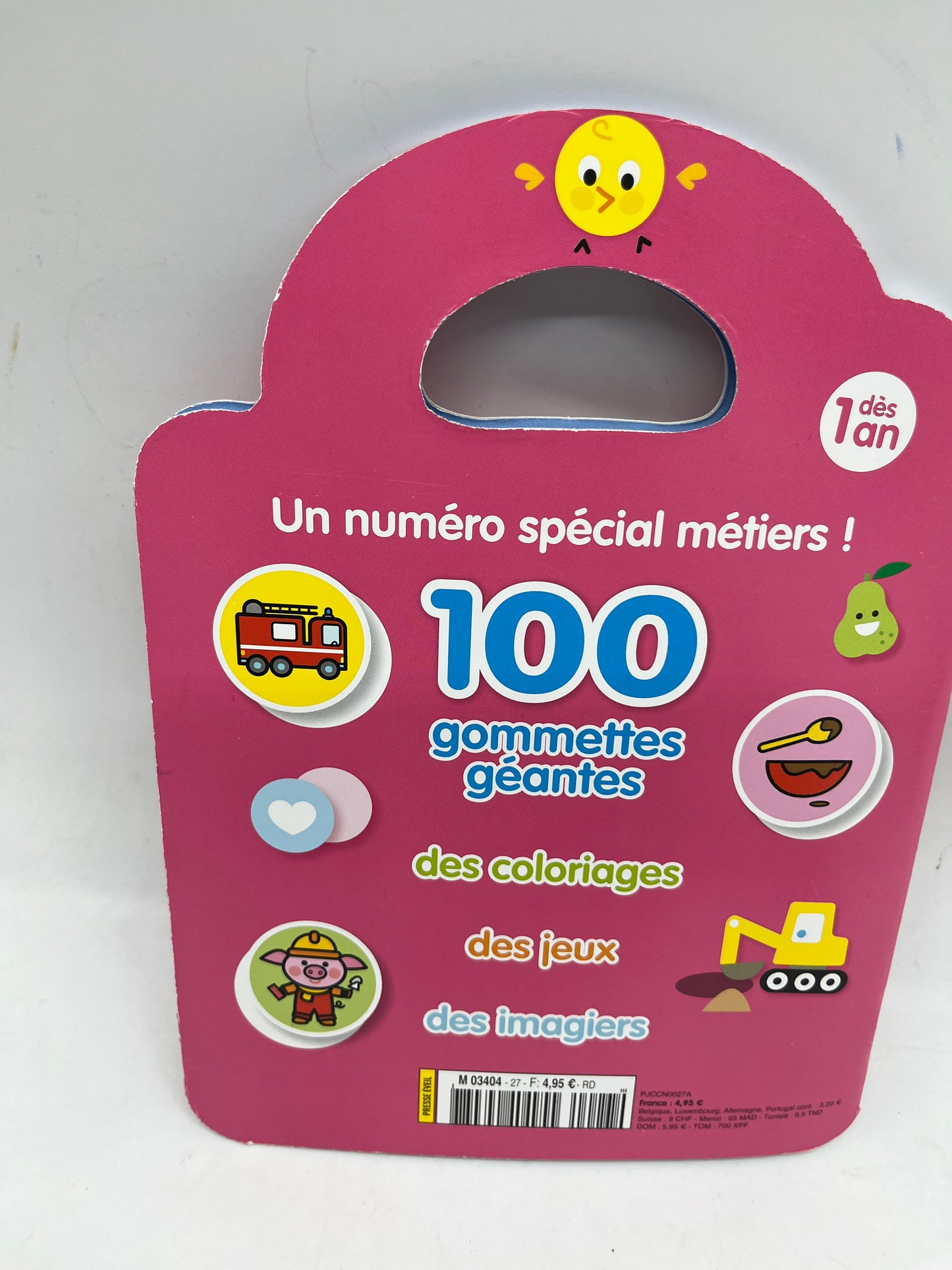 Livre d’activité Magazine Je colle je colorie théme Les métiers Avec imagier Lola Meuh neuf