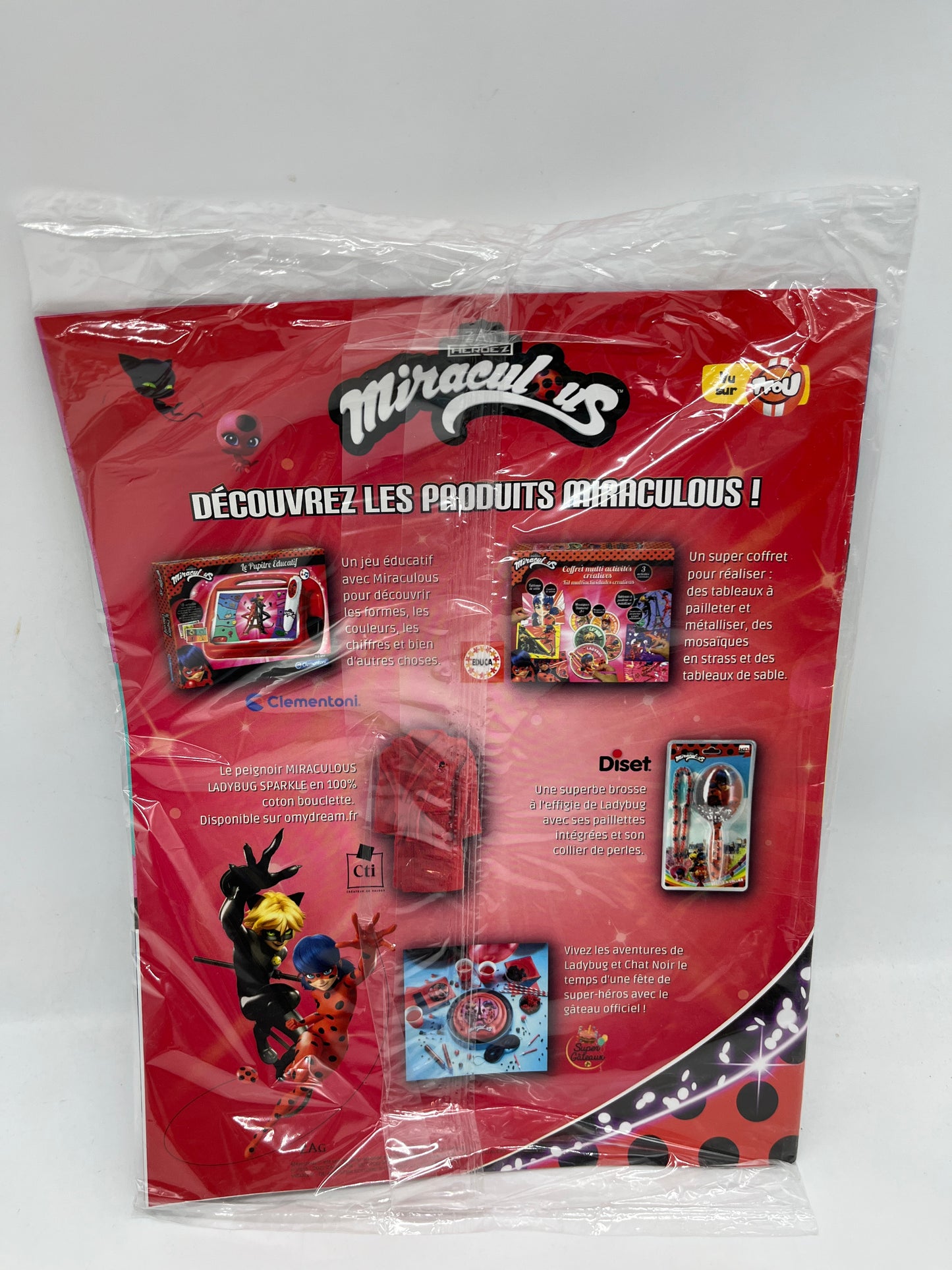 livre d’activité Magazine Le journal de lady bug Miraculous avec son téléphone portable Neuf !