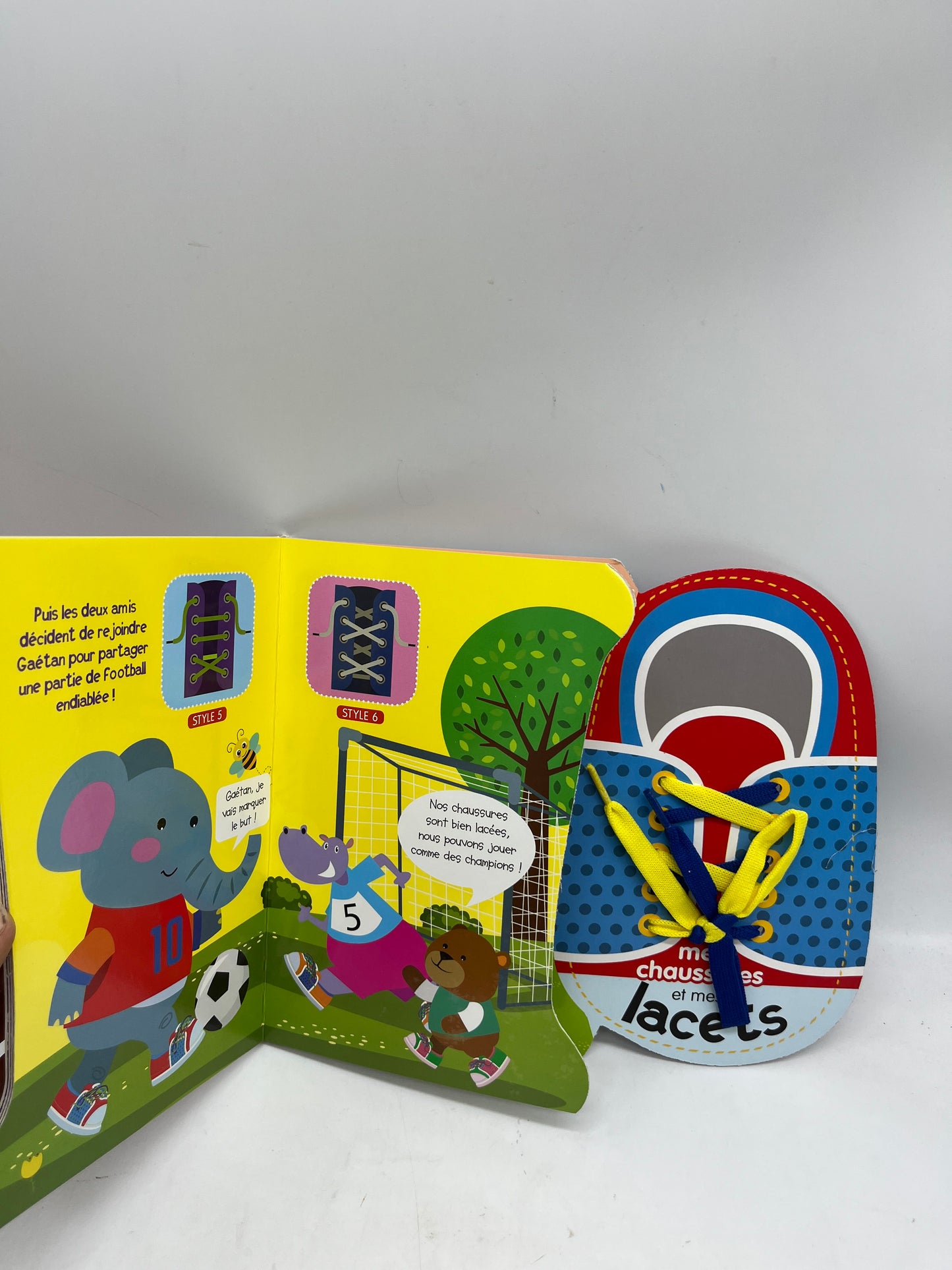 Livre apprentissage pour faire les lacets Mes chaussures et mes lacets Neuf