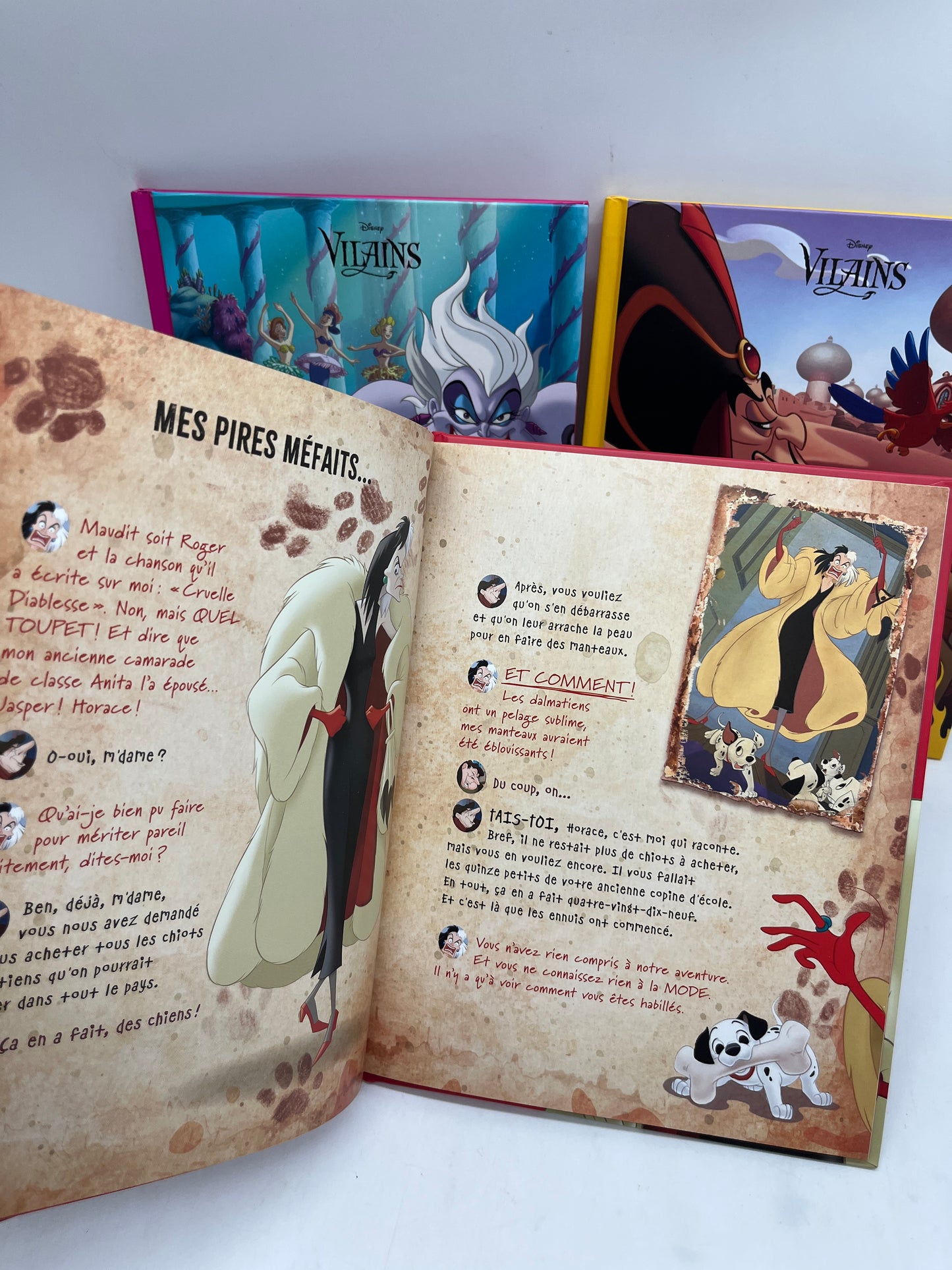 Lot de 3 Livres Histoires Disney collection les Vilains Cruella Djafar Ursula Neuf special Halloween 🎃
