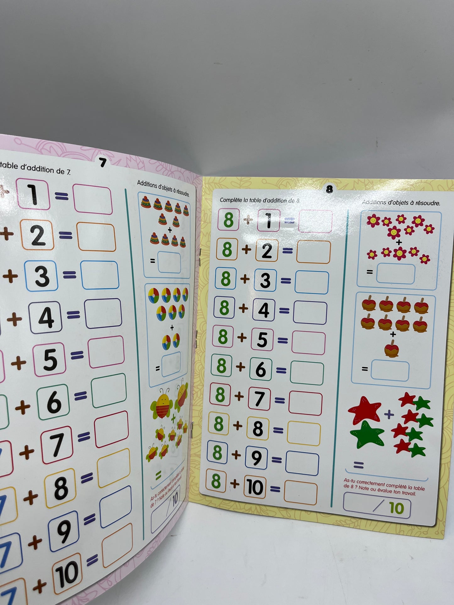 livre exercices d’activité Les additions avec son marqueur Neuf Methode Boscher Neuf