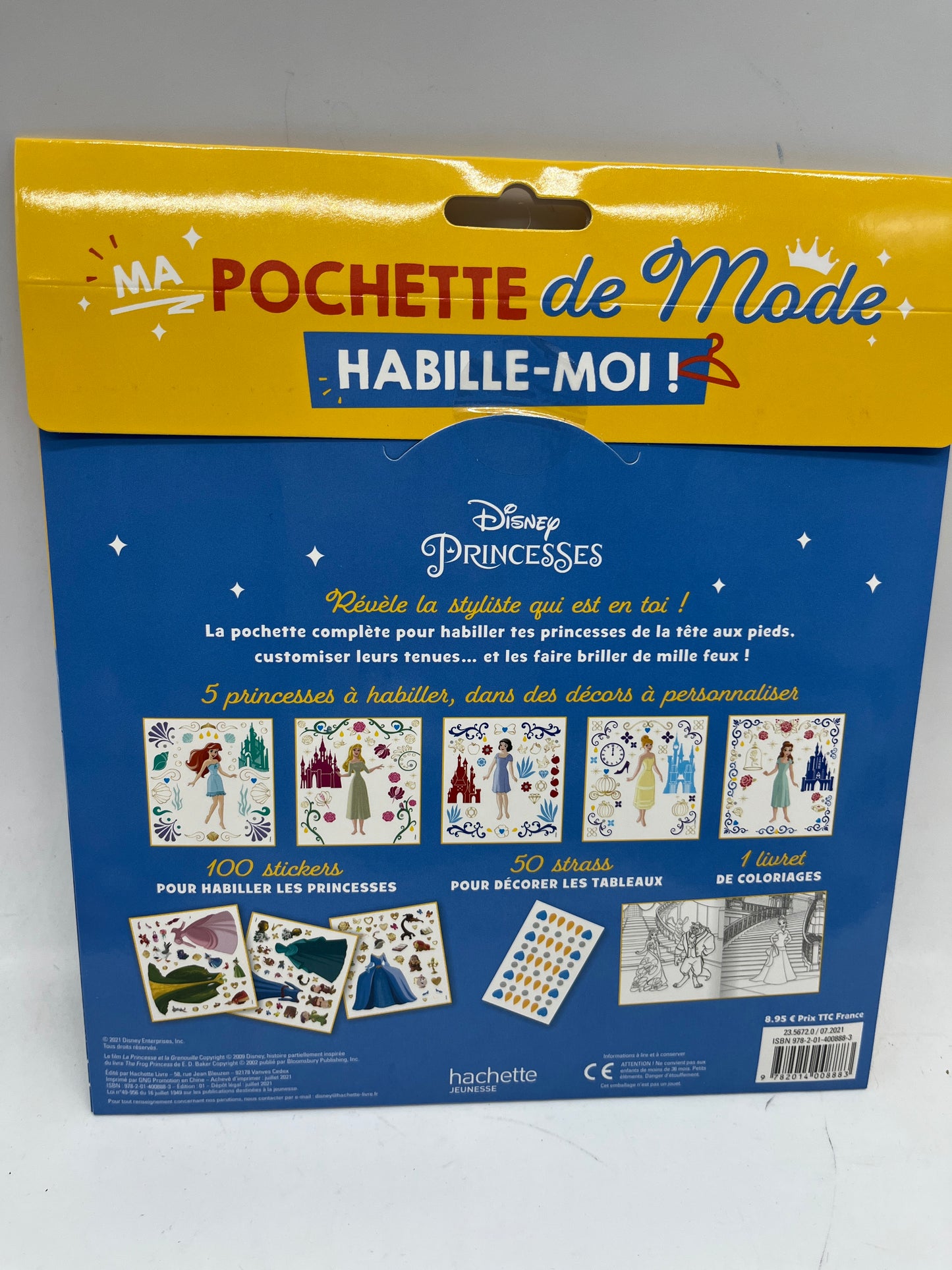 pochette d’activités Disney spécial princesses Ma pochette de mode Habille moi Thème vie de Château Neuf