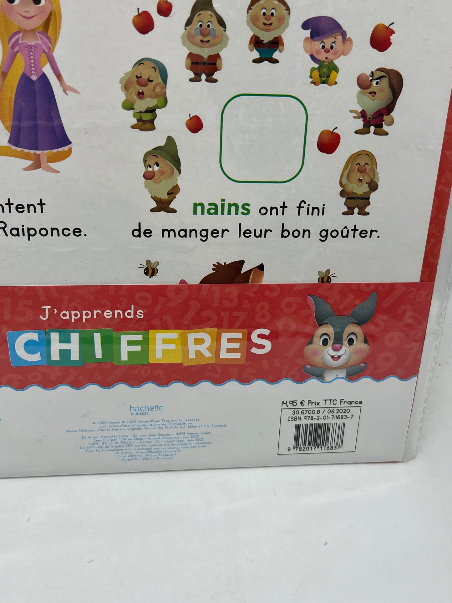 Mon tableau d’eveil j’apprends les chiffres et à compter Disney Baby Avec 60 stickers repositionnable Neuf sous blister