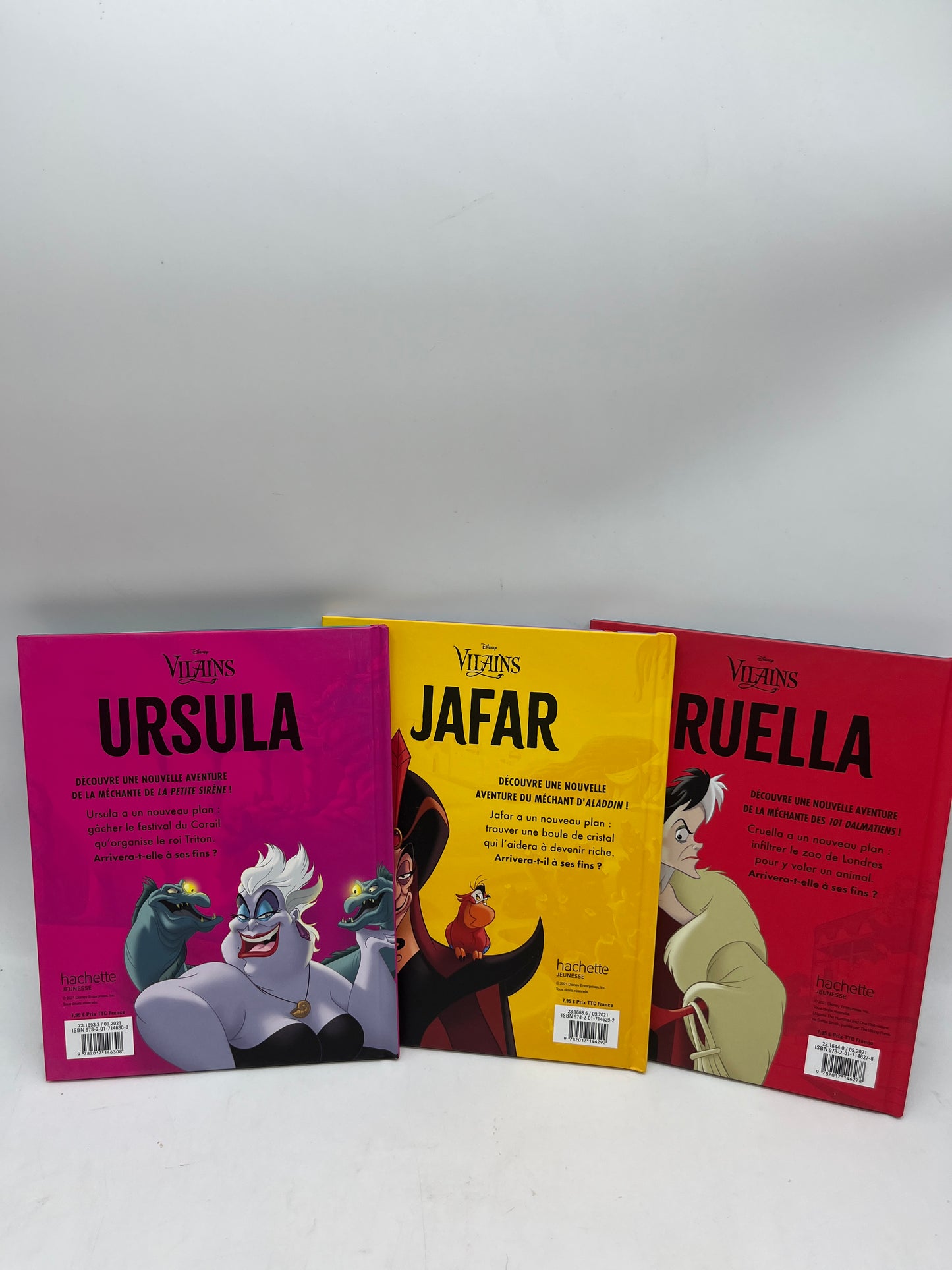 Lot de 3 Livres Histoires Disney collection les Vilains Cruella Djafar Ursula Neuf special Halloween 🎃