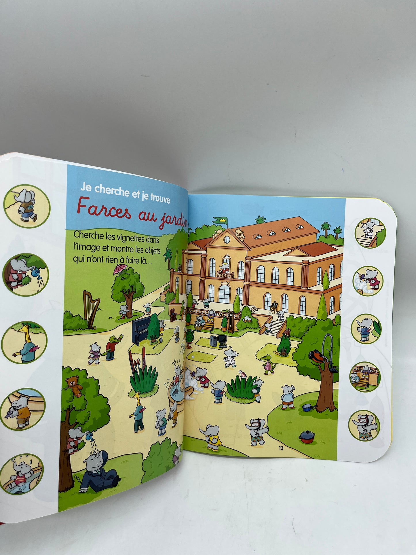 Livre d’activité magazine Babar spécial jeux de printemps gommettes activités histoires neuf !