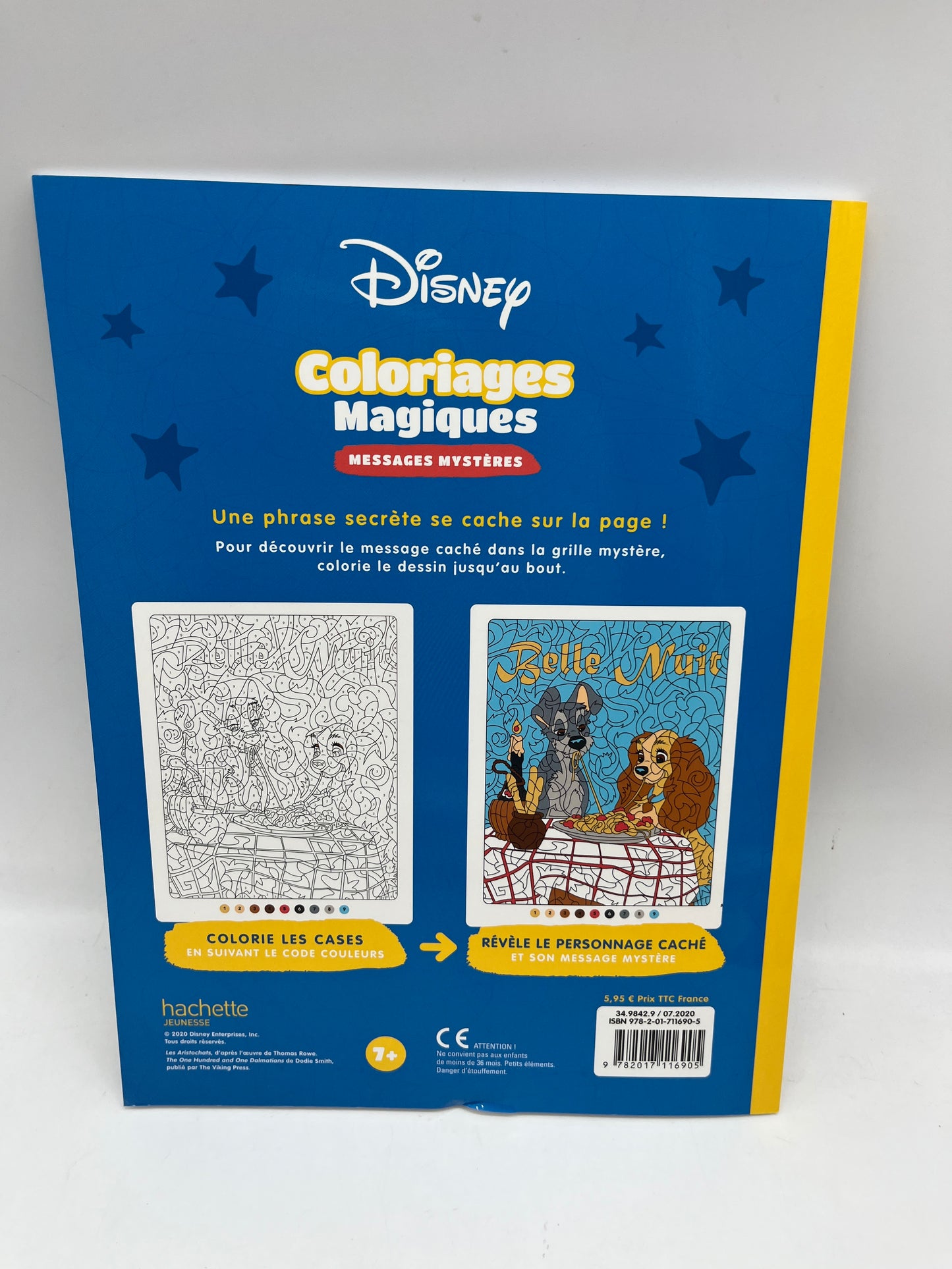 Livre d’activités les ateliers Coloriages magique à colorier Disney tes héros préférés modèle message caché Neuf