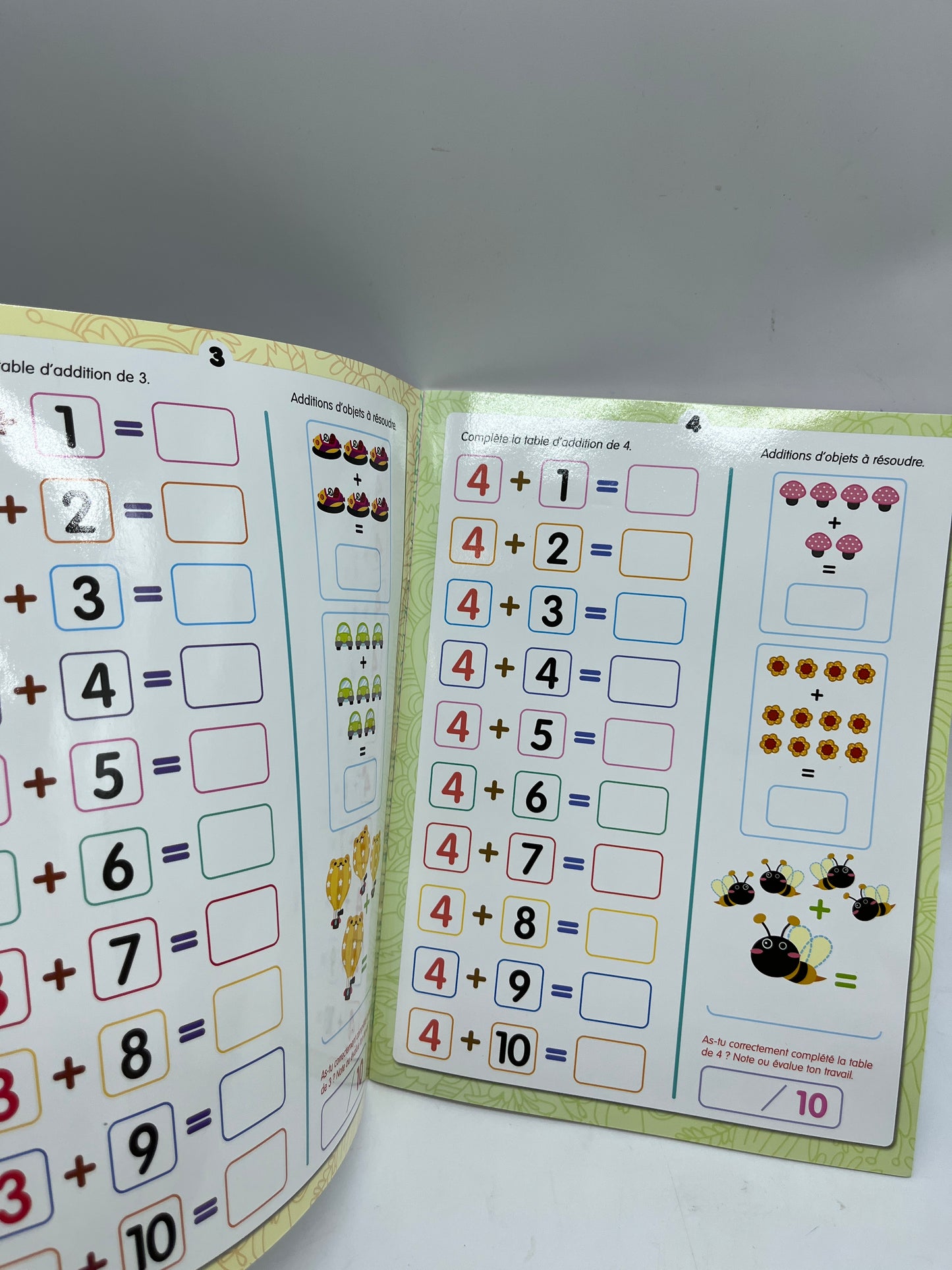 livre exercices d’activité Les additions avec son marqueur Neuf Methode Boscher Neuf