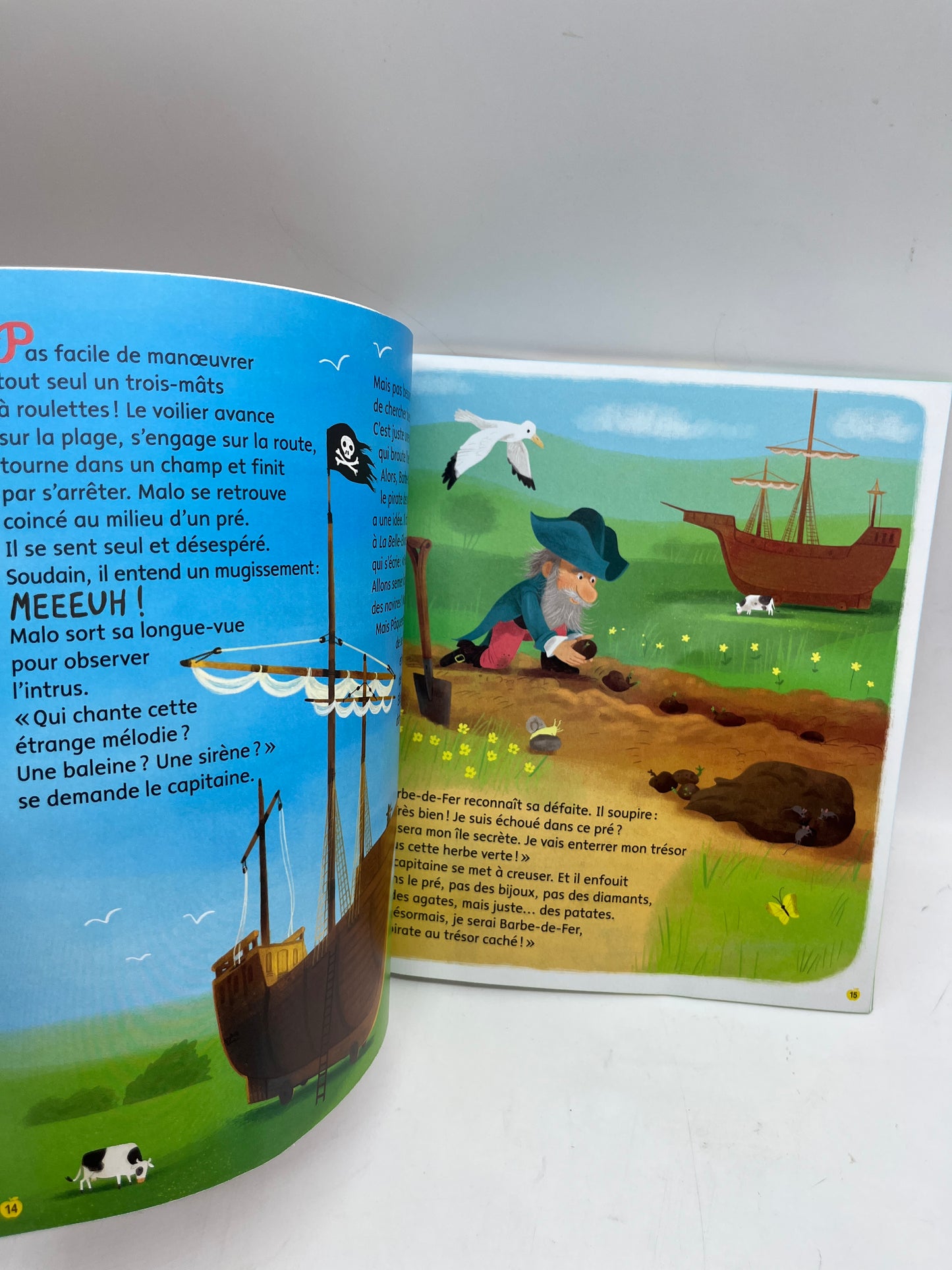 livre d’activité Magazine Pomme d'api Drôle de pirate avec son jeu de mosaïque Neuf !