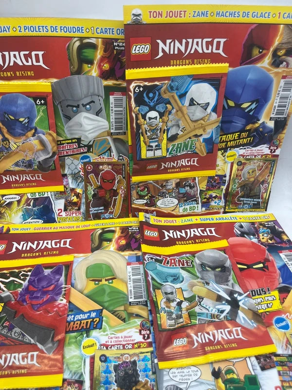 Lot de 6 livres D’activités Magazines Lego Ninjago Avec leurs figurines Neuf