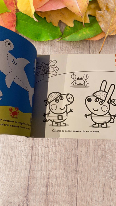 Magazine Coloriage Peppa Pig "les pirates"Neuf avec ses crayons de couleurs !