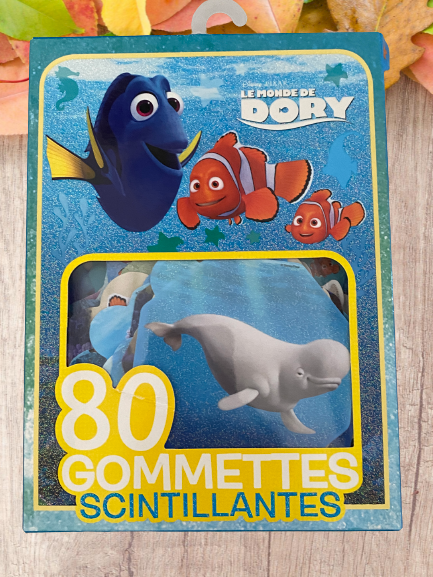 Paquet de 80 gommettes scintillantes Disney Le monde de Dory ! –  Laboutiquedulivre