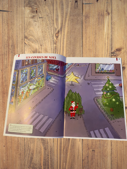 Livre activité La vie avec Max et Lili modèle "Noel " avec 100 stickers repositionnables