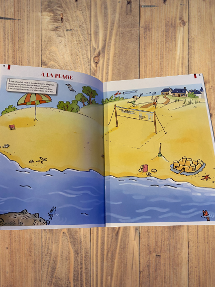 Livre activité La vie avec Max et Lili modèle "Les Vacances " avec 100 stickers repositionnables