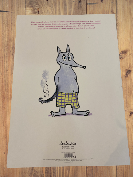 Livre à colorier Conte Les 3 PETITS COCHONS Neuf Livre très grand format !