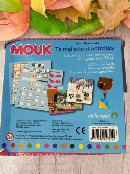 Paquet de 100 gommettes MOUK les transports du monde !