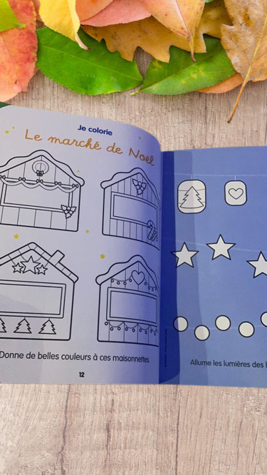 Magazine livre souple Babar attend Noêl stickers coloriage histoires Neuf