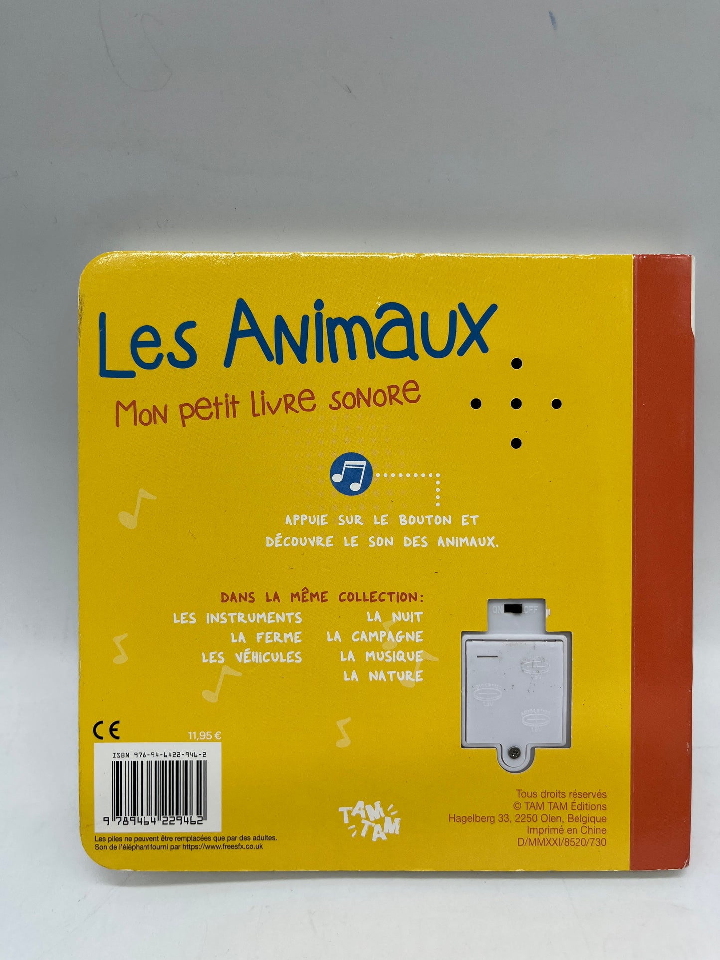 Livre Sonore Mon petit livre sonore thème les animaux ! Neuf édition Tam tam Jeunesse