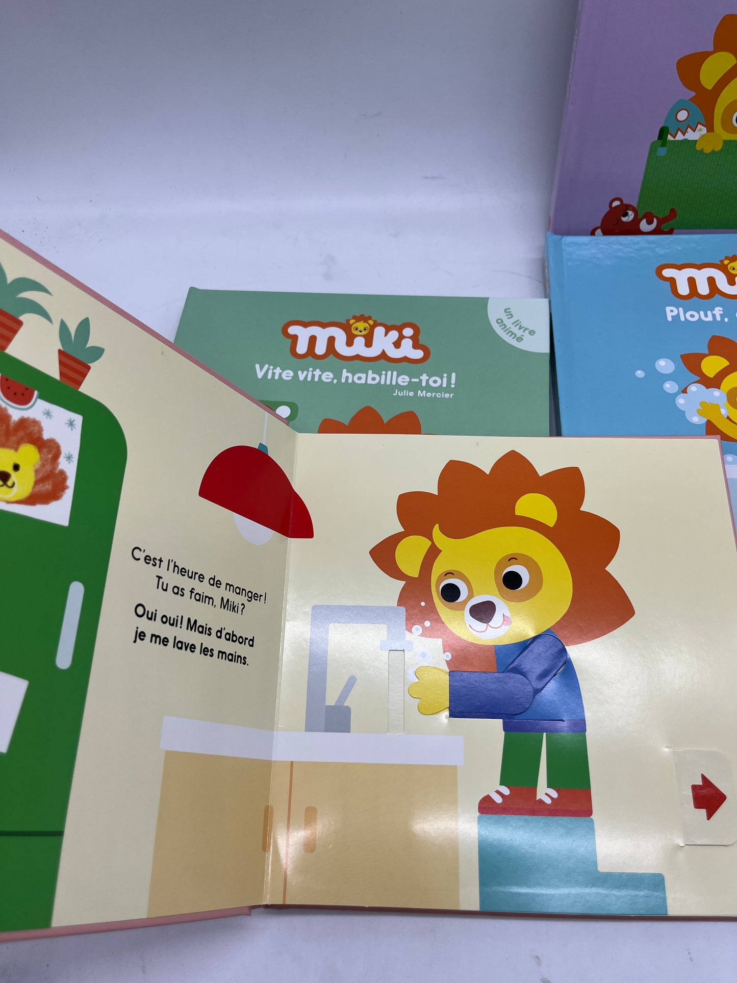 Lot de 4 livres Ludique Mon livre animé avec tirette Neuf