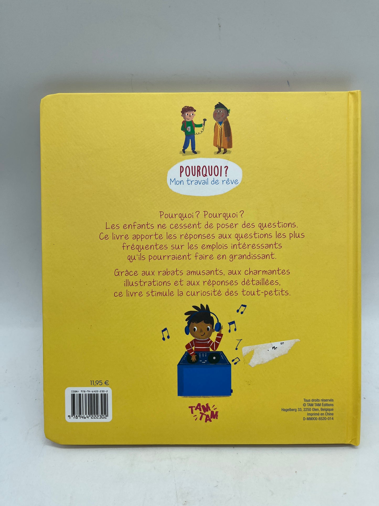 Livre Pourquoi ? Thème Mon travail de rêve livre question réponses avec plus de 30 rabats Neuf