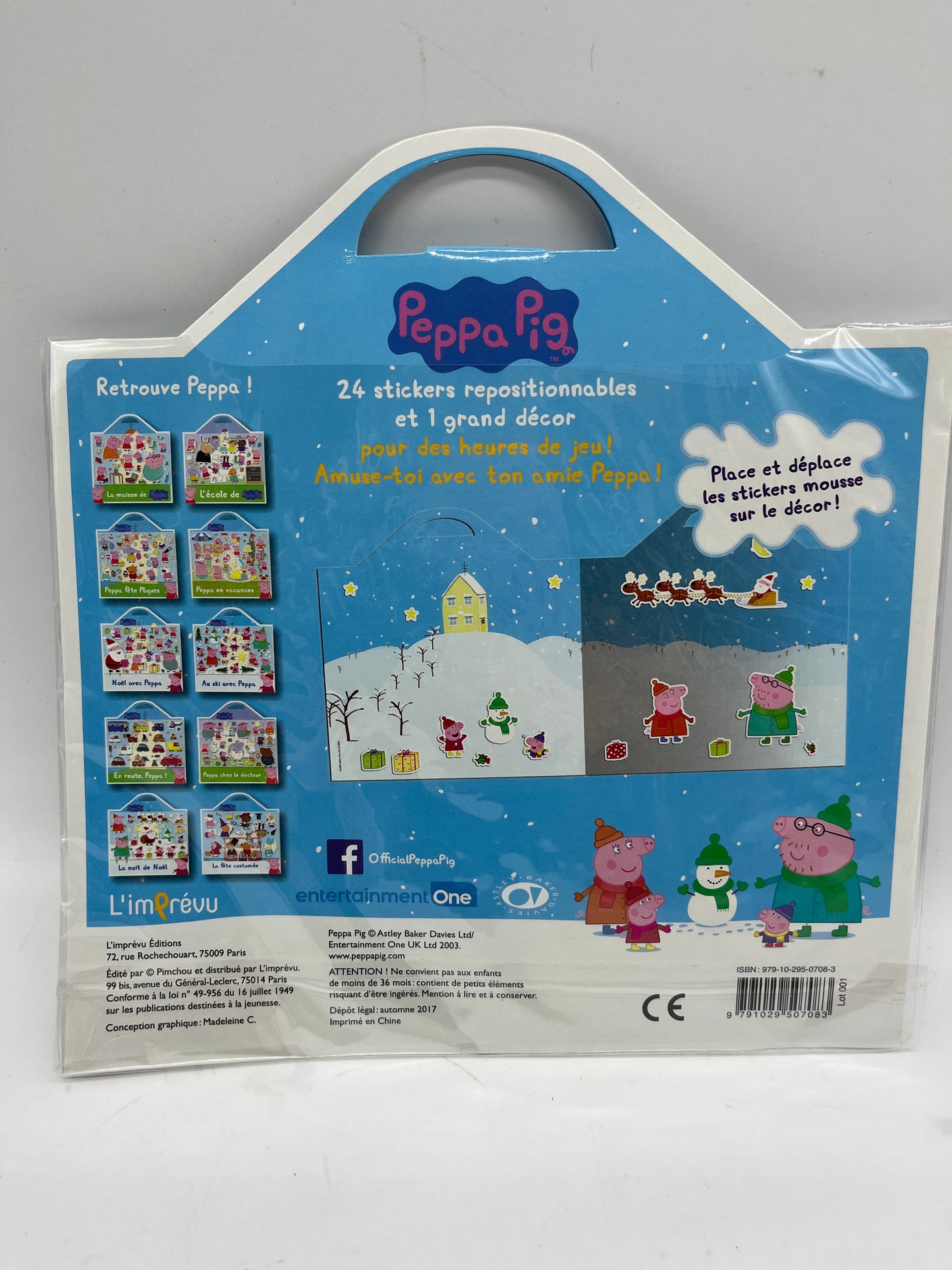 planche de stickers Peppa pig “la nuit de Noël “special Noël Neuf !