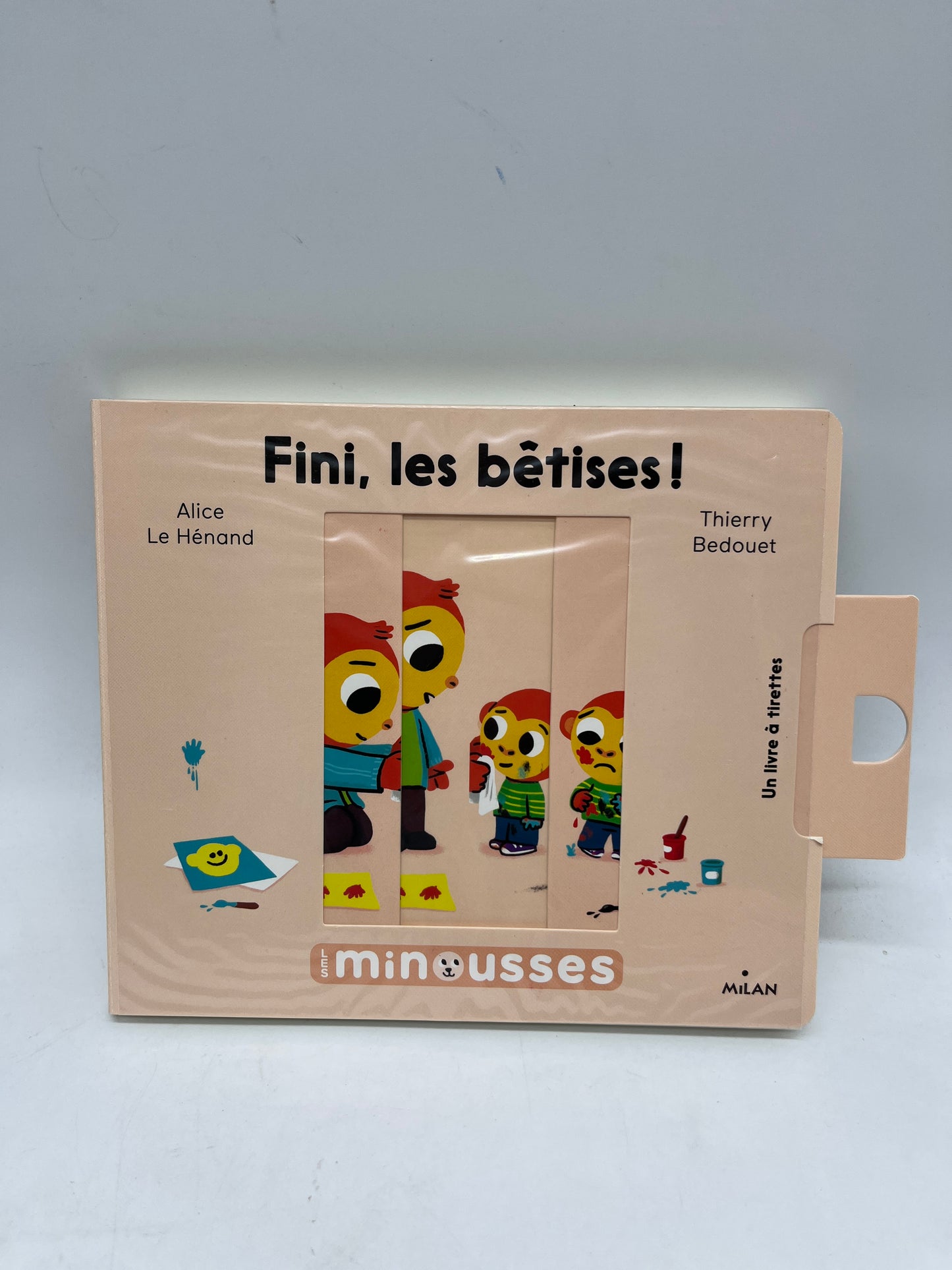 Livre animé les minimousses Thème fini les bêtises édition Milan Neuf