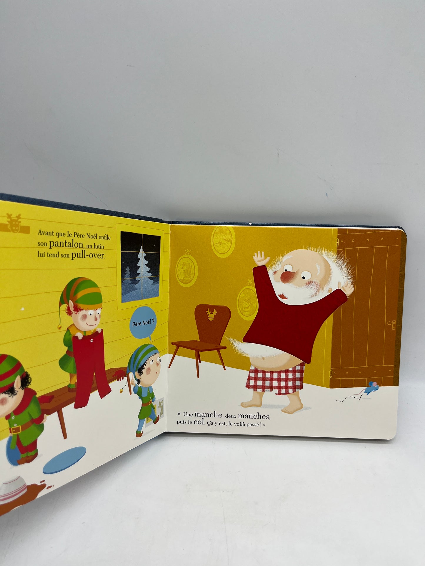 livre à toucher Dépêche toi Père Noël édition larousse Neuf