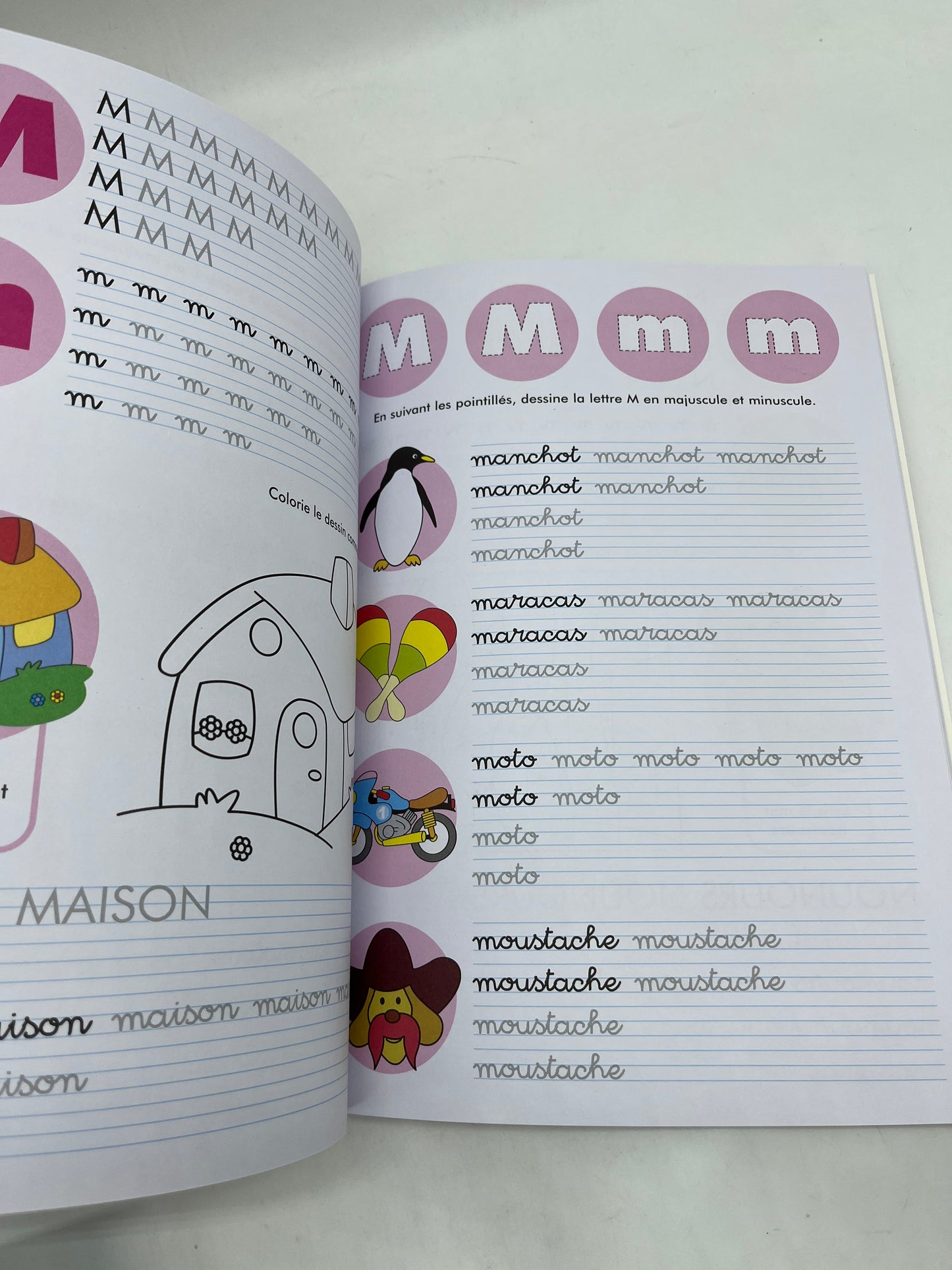 livre d’activité exercice Pour apprendre Facilement l’alphabet et les chiffres 80 pages Neuf