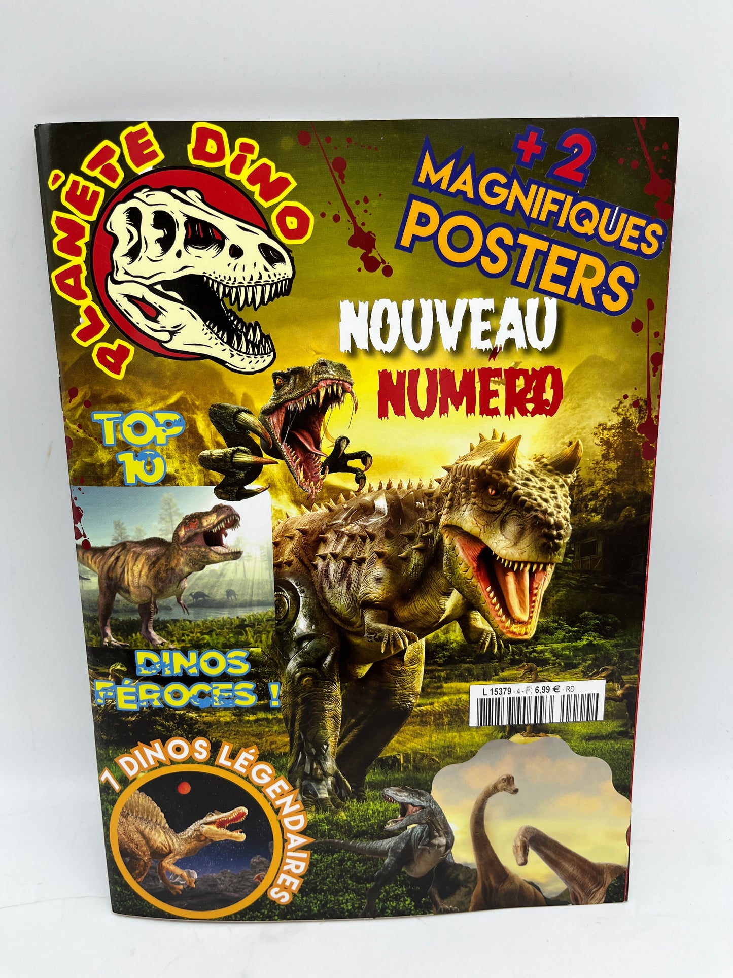 Livre d’activité Magazine Planète Dino Special Dinosaures avec poster Neuf